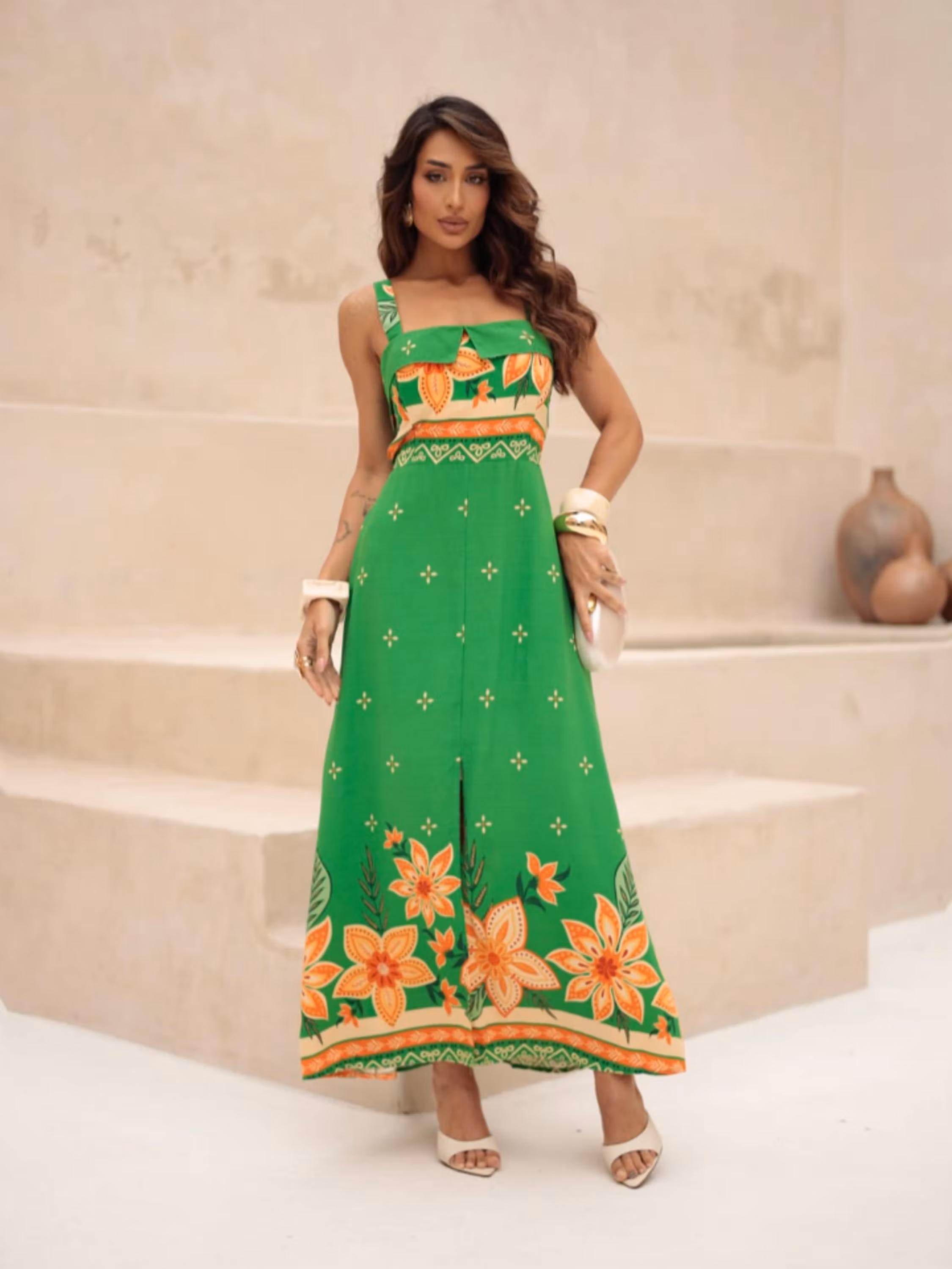 Vestido Feminino Estampado Viscolinho ⭐