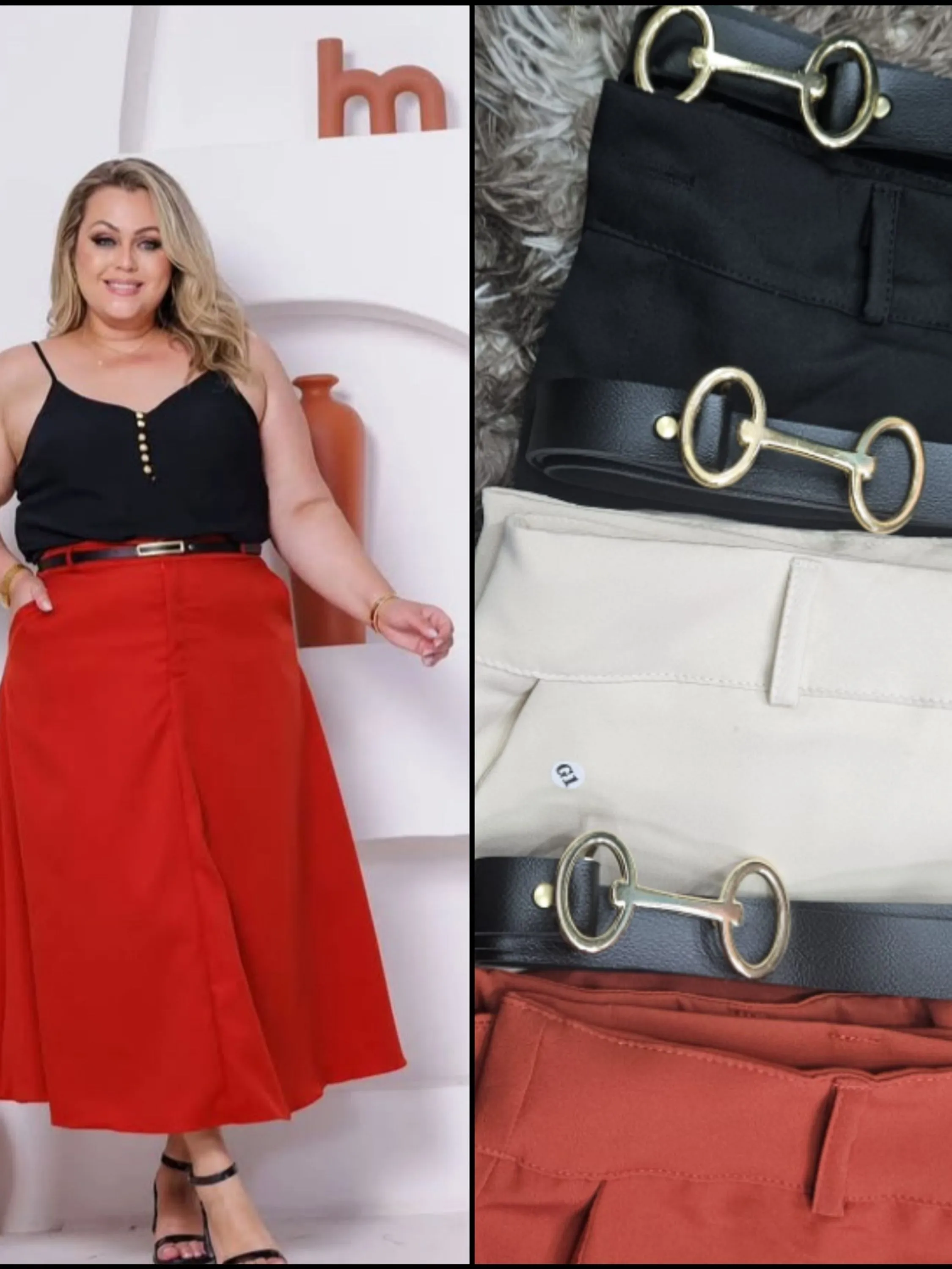 Saia Godê Plus Size Alfaiataria ⭐⭐