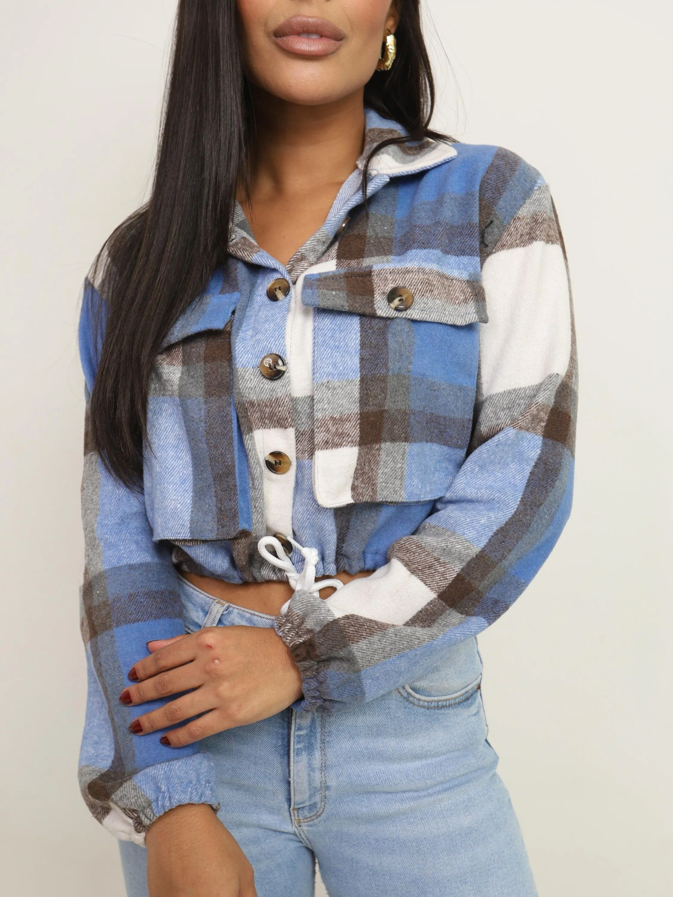 Jaqueta Casaco Xadrez Feminino Flanelada ⭐⭐