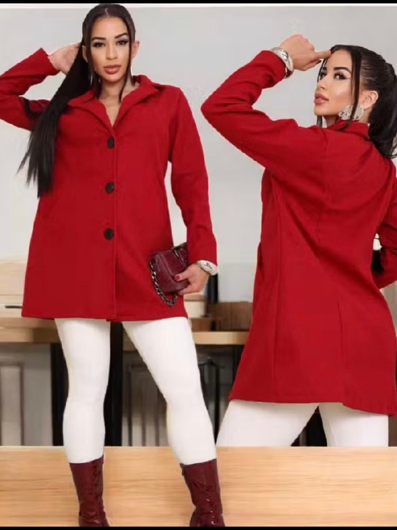 Sobretudo Feminino Com Bolsos