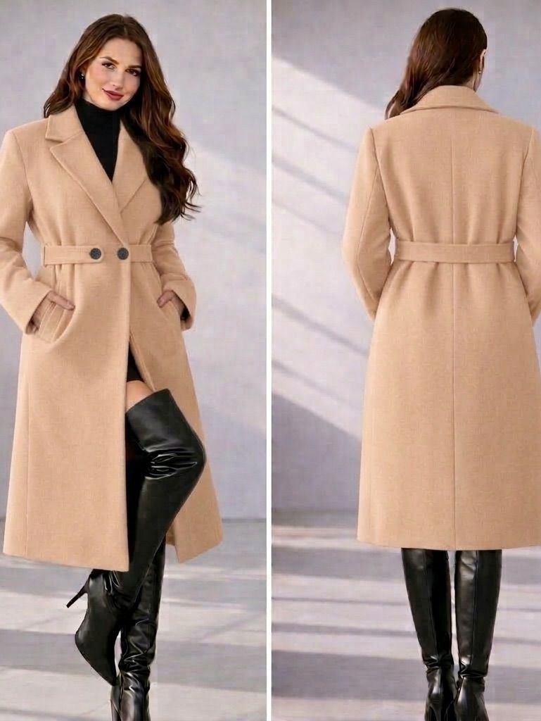 Sobretudo Feminino Lã Batida ⭐⭐