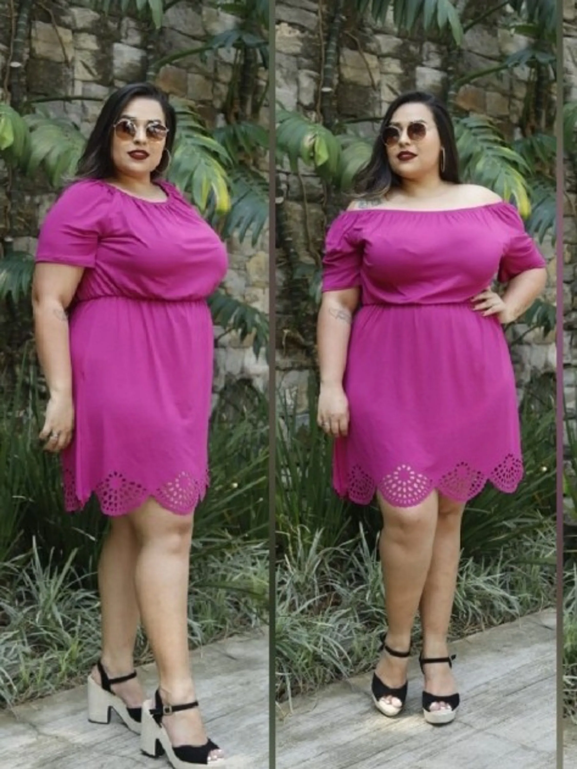 Vestido Plus Size Corte Lazer ⭐⭐