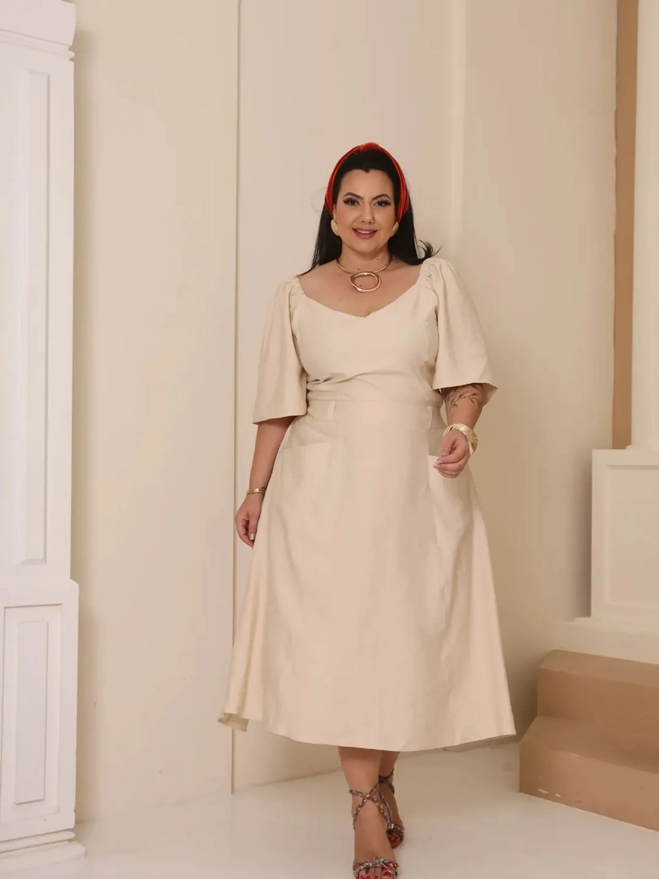 Conjunto Feminino Saia e Blusa Plus Size ⭐