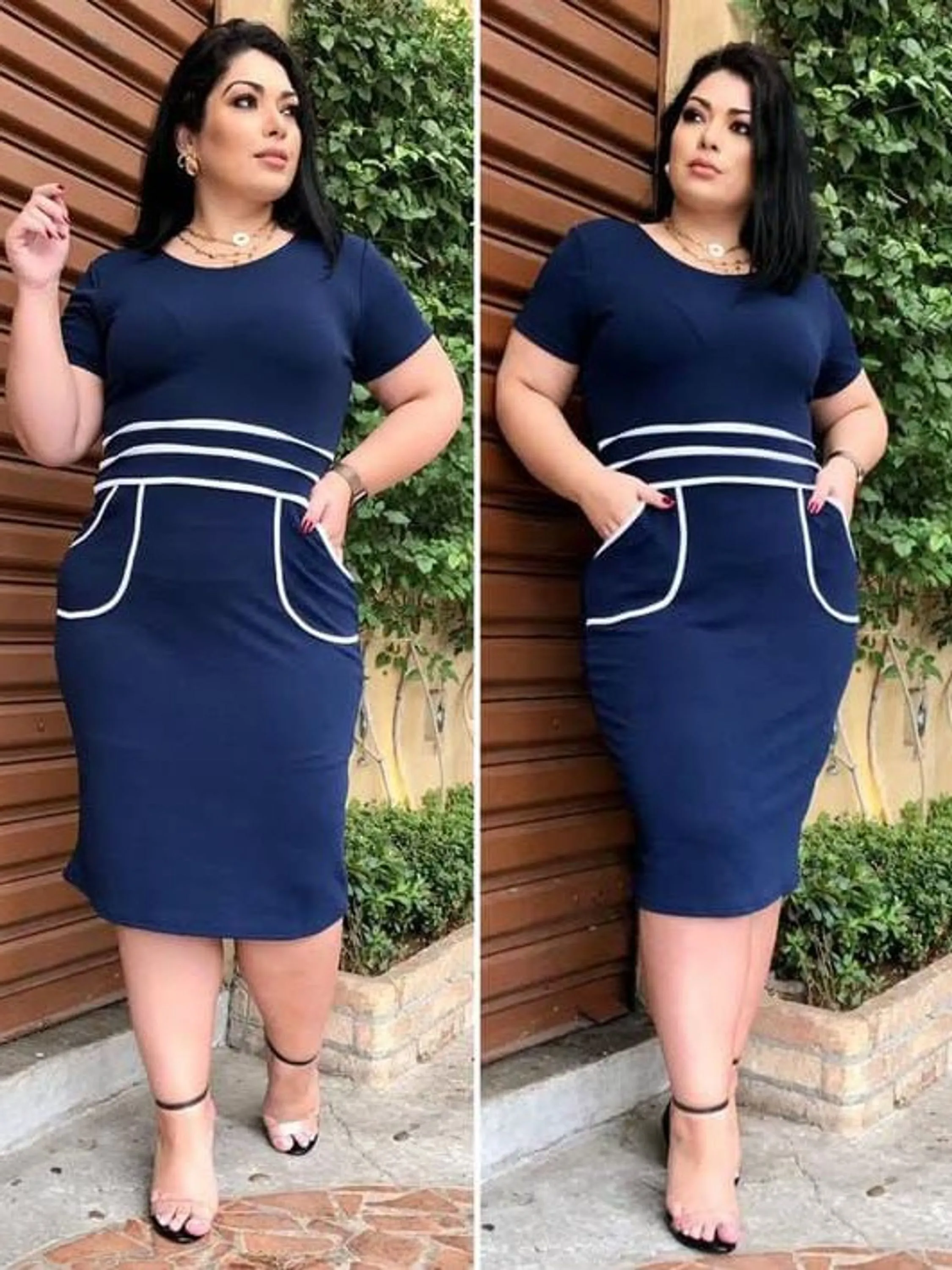 Vestido Feminino Plus Size Moda Evangélica ⭐