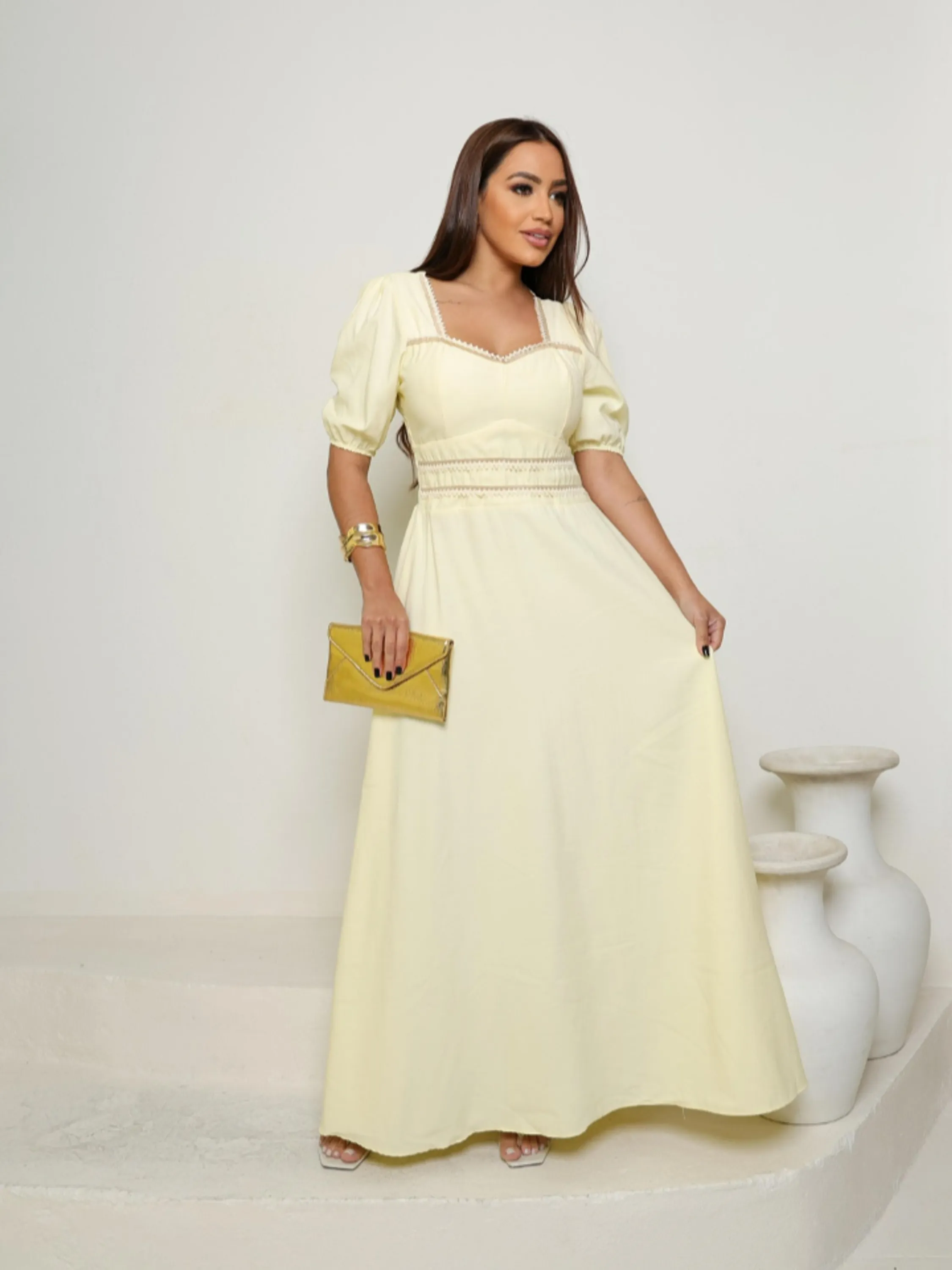 Vestido Longo Feminino Alfaiataria ⭐