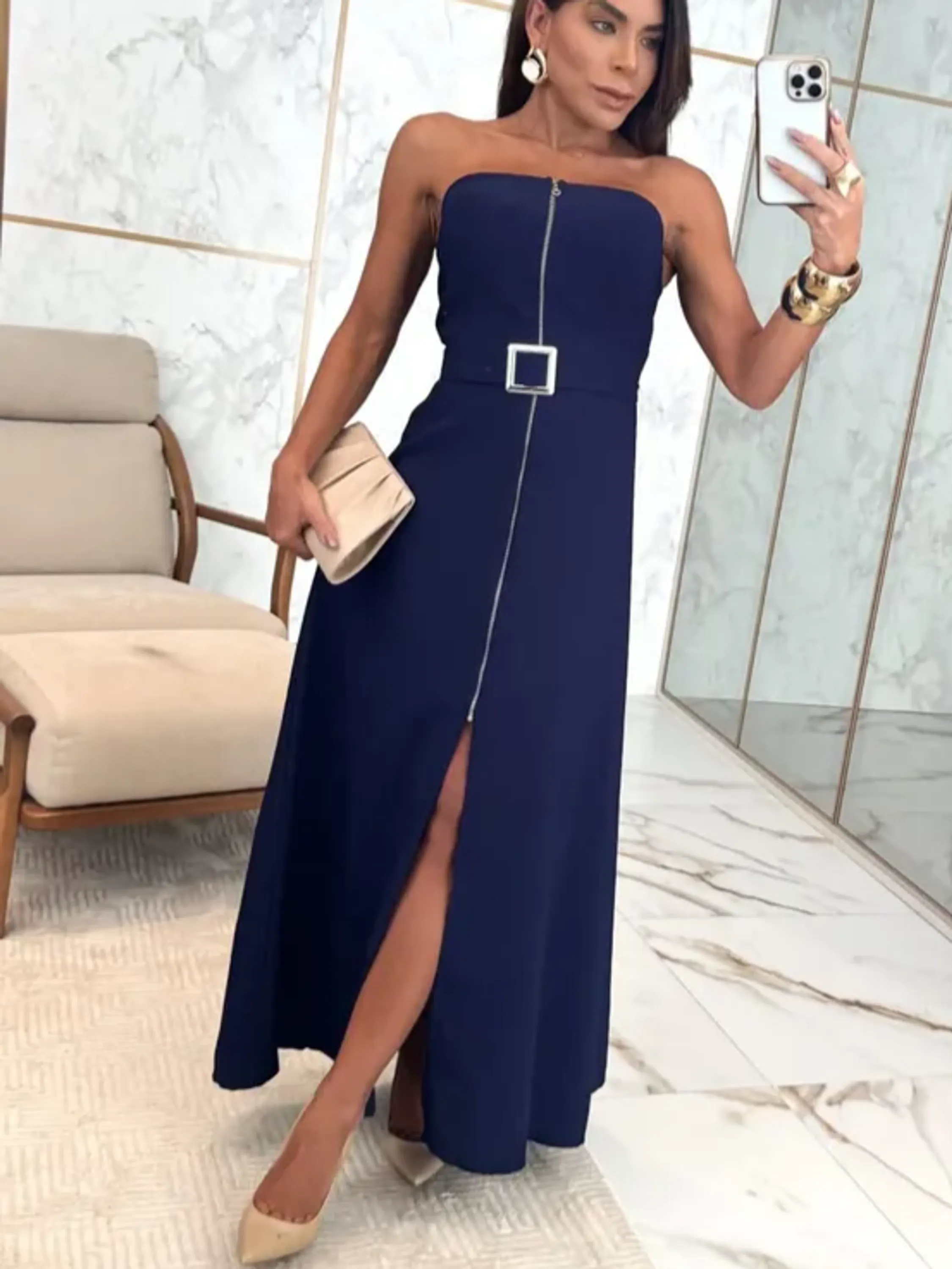 Vestido Tomara que Caia em Alfaiataria ⭐