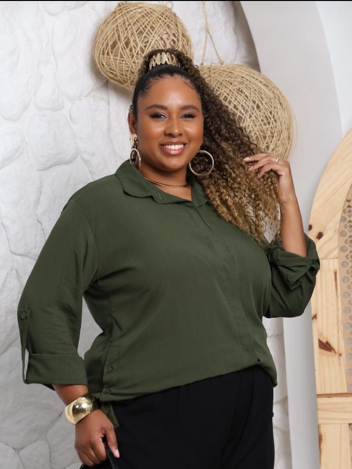 Camisa Feminina Social Plus Size ⭐⭐