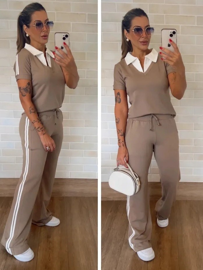 Conjunto Calça Feminino Moletinho ⭐⭐