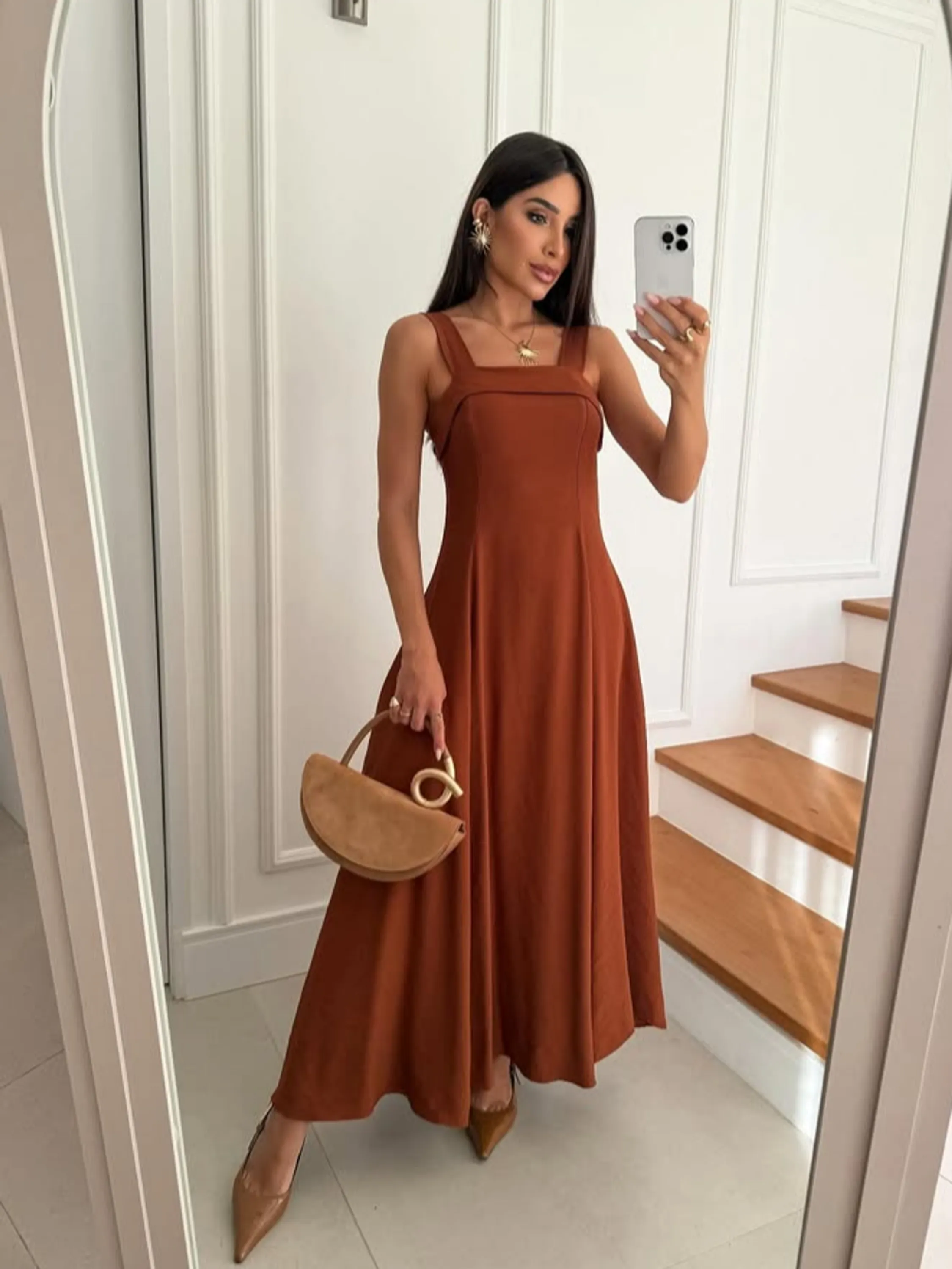 Vestido Longo Alça ⭐