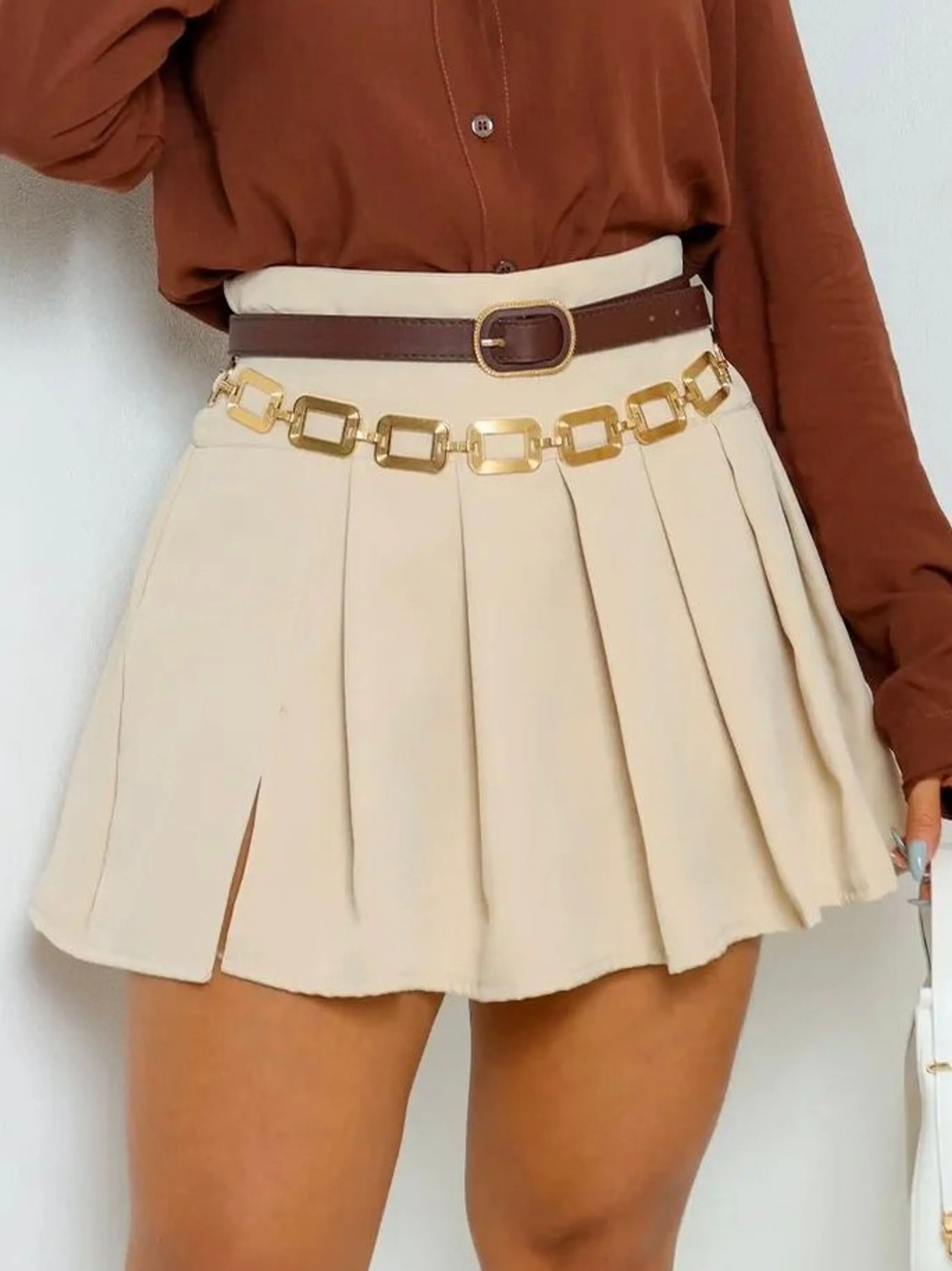 Short Saia Feminino em Alfaiataria ⭐
