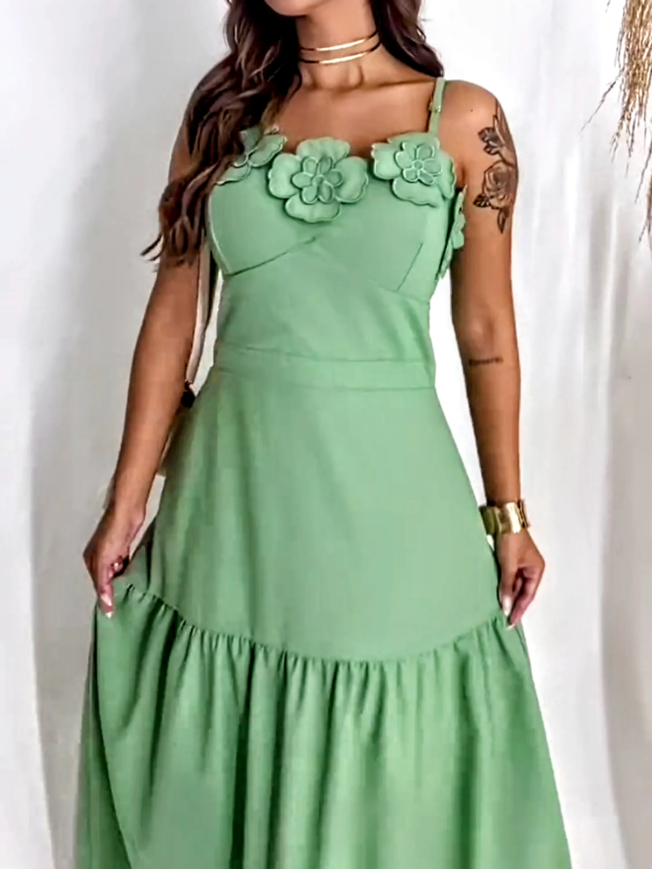 Vestido Longo de Alcinha Forrado ⭐
