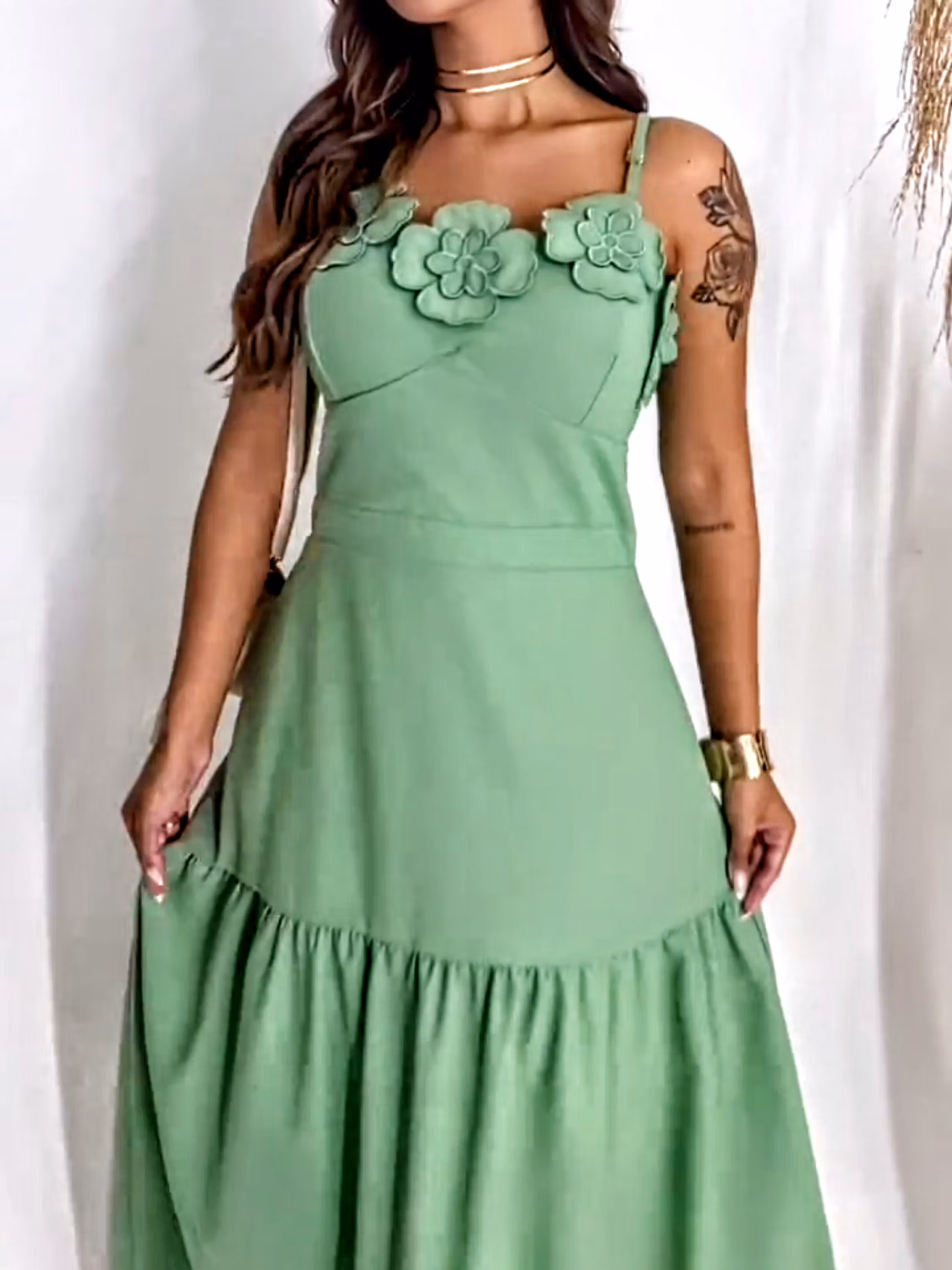 Vestido Longo de Alcinha Forrado ⭐
