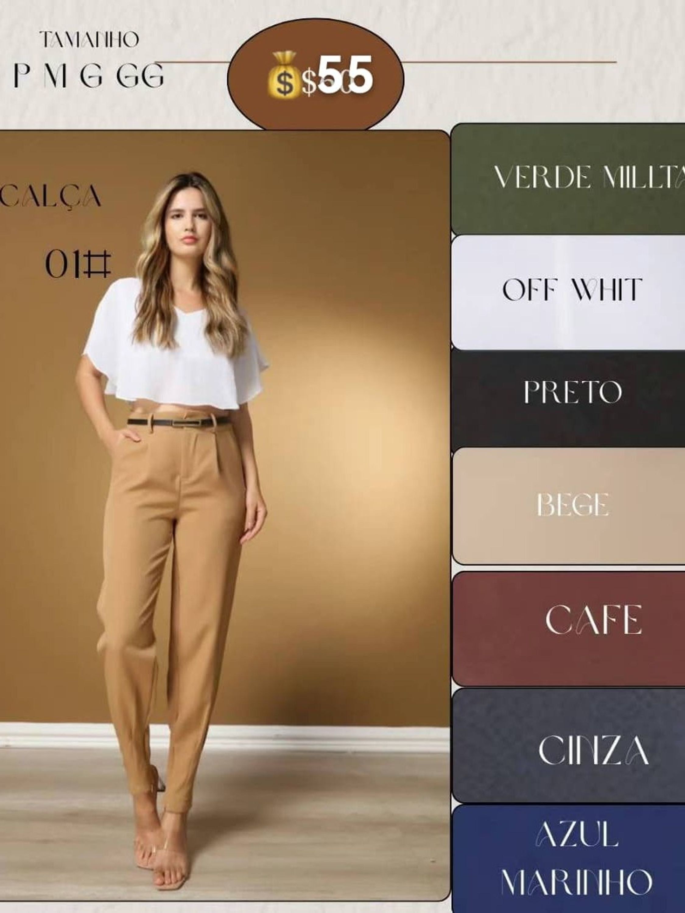 Calça Cenoura Alfaiataria