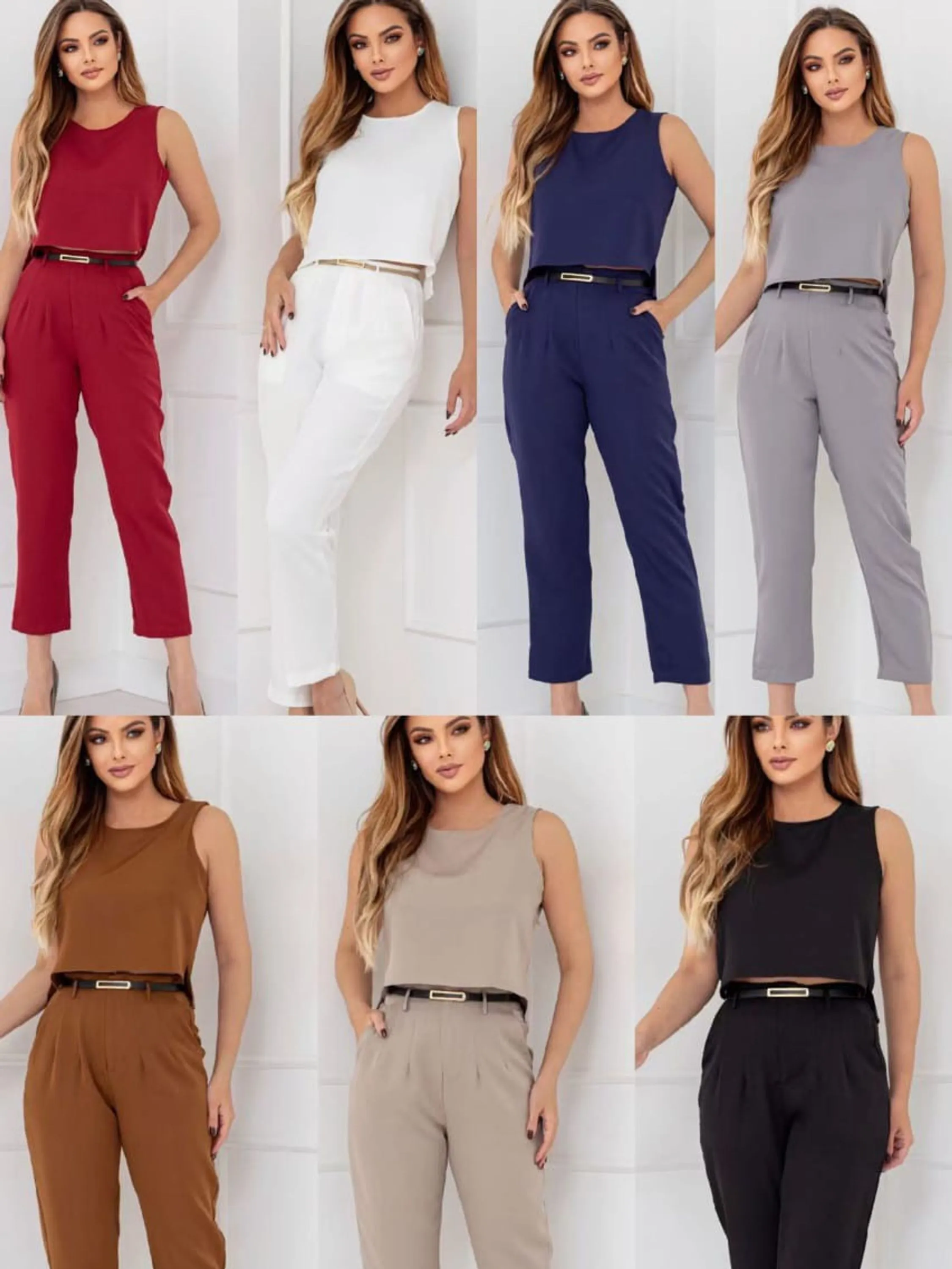 Conjunto Alfaiataria com cinto