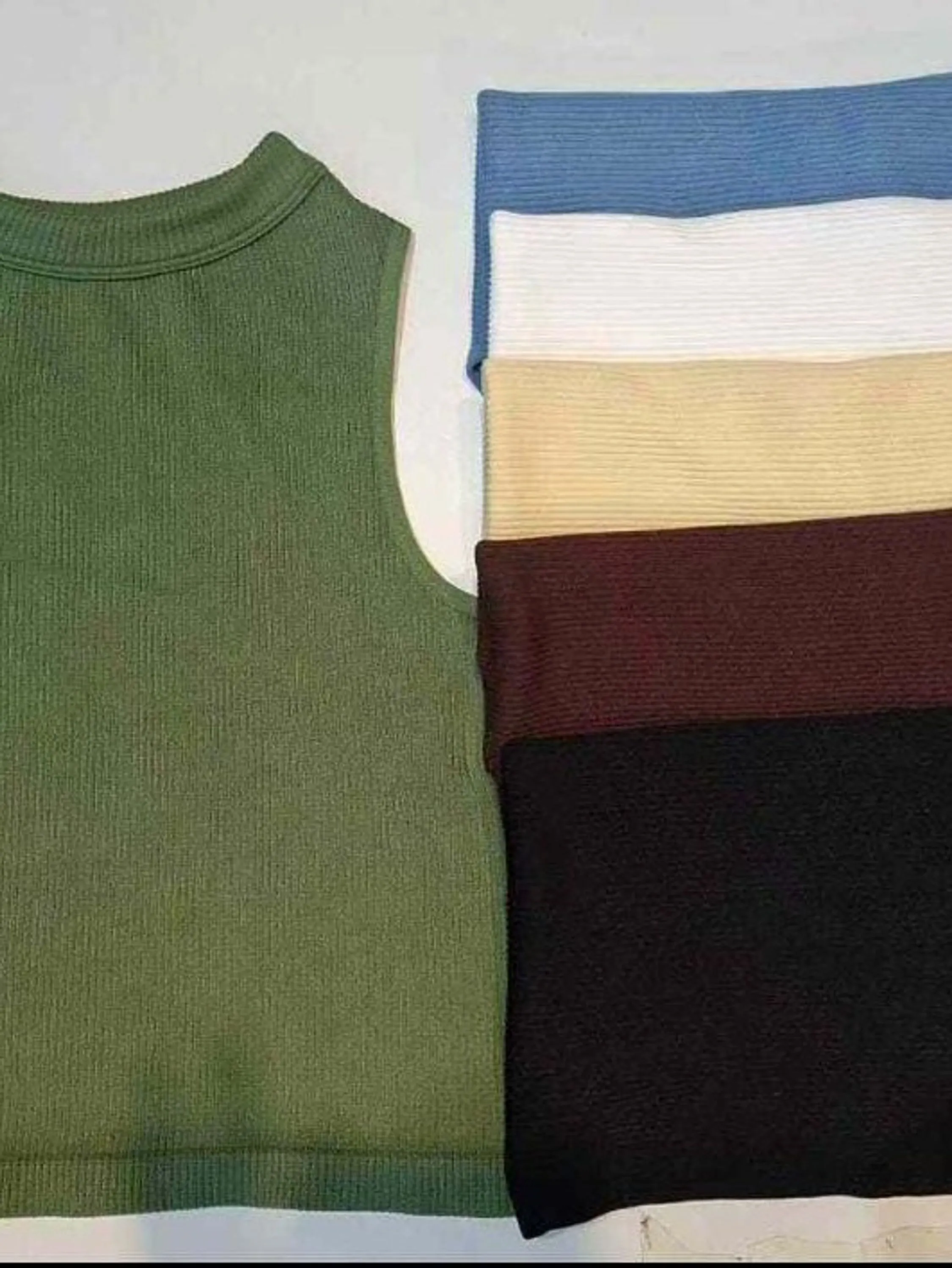 Blusa Regata Canelada Poliéster