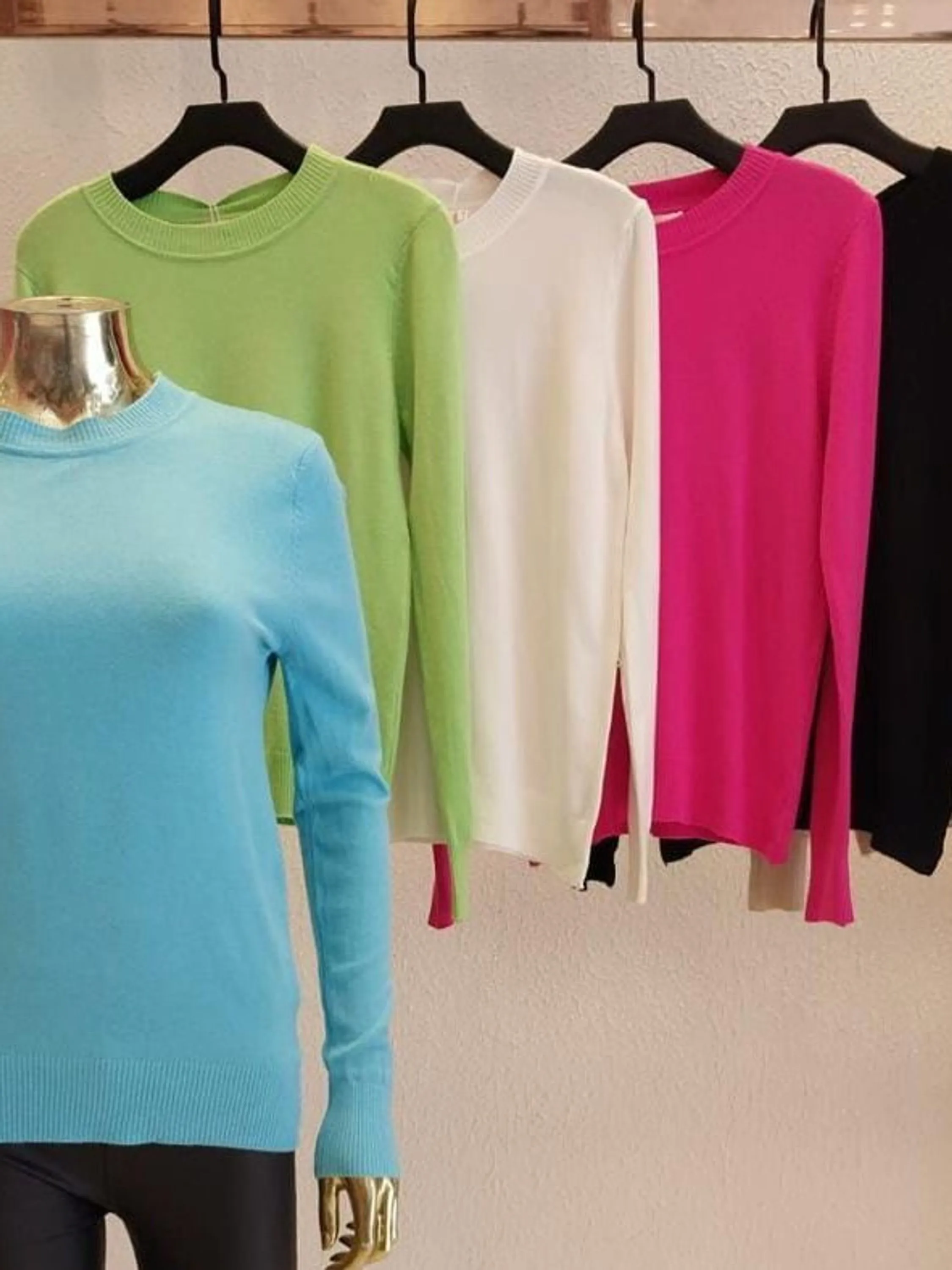 Blusa modal gola redonda