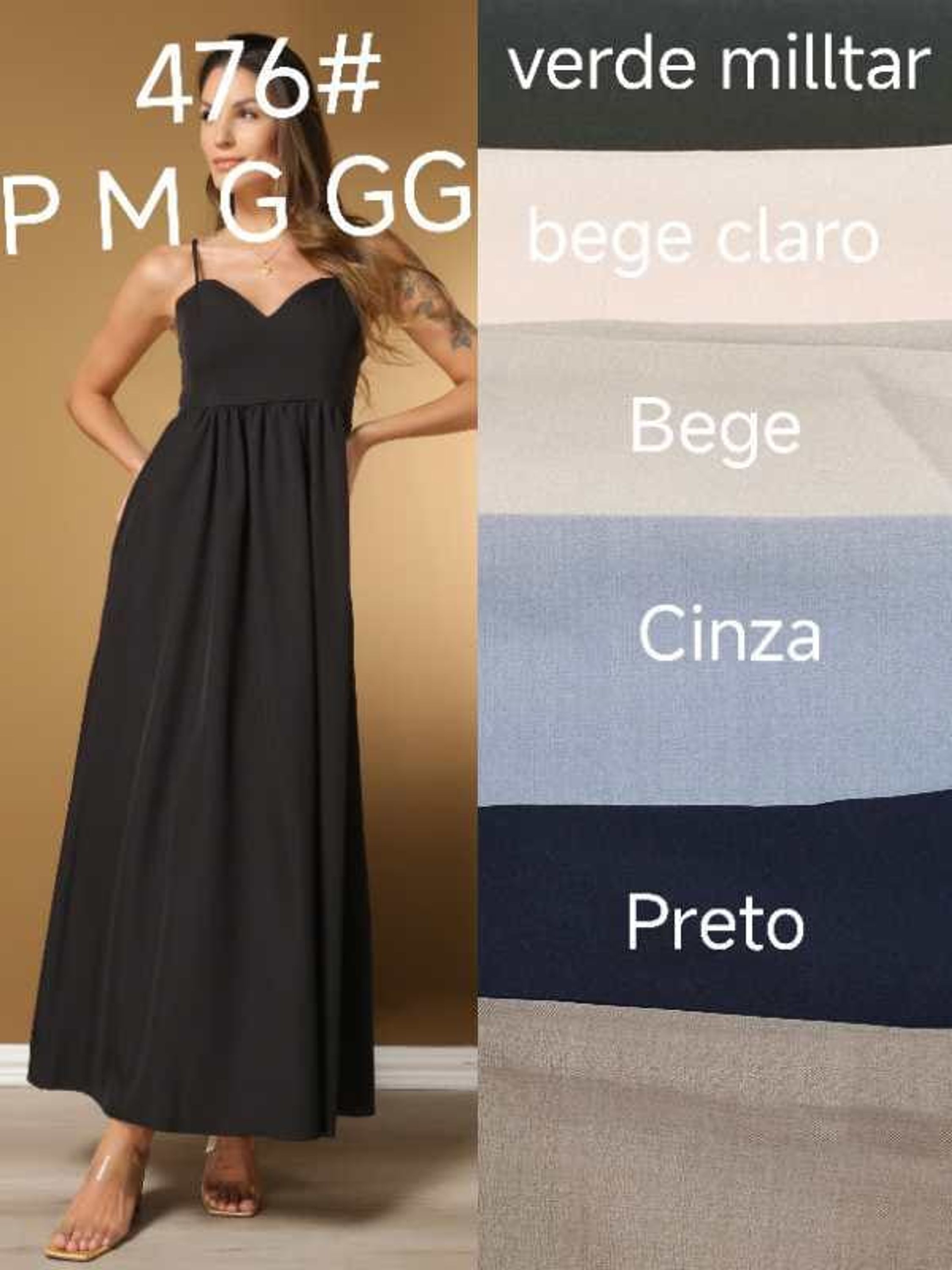 novidade vestido
Tecido Twil linho
Com bojo