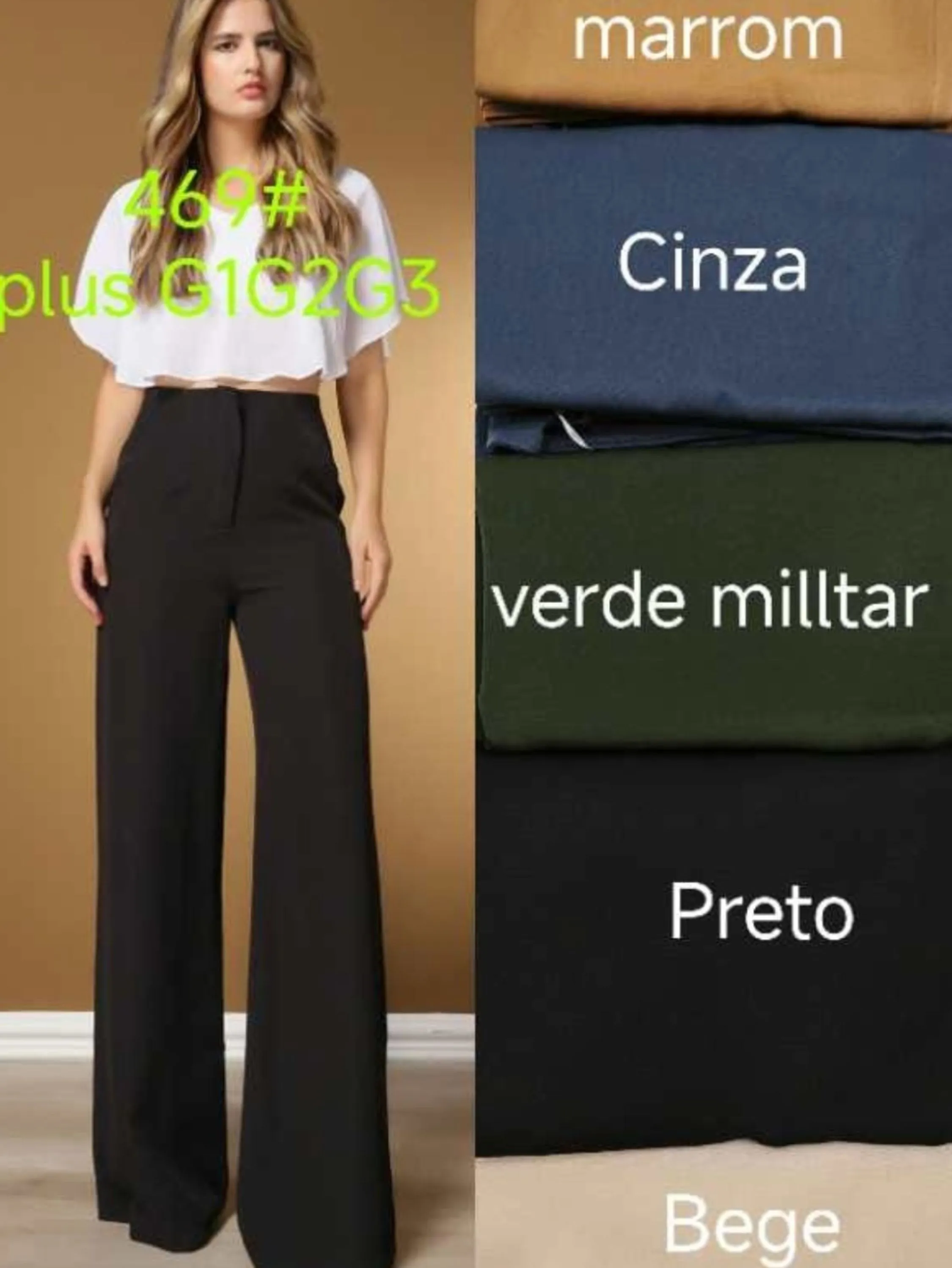 Calça Zara Pantalona Alfaiataria Plusize