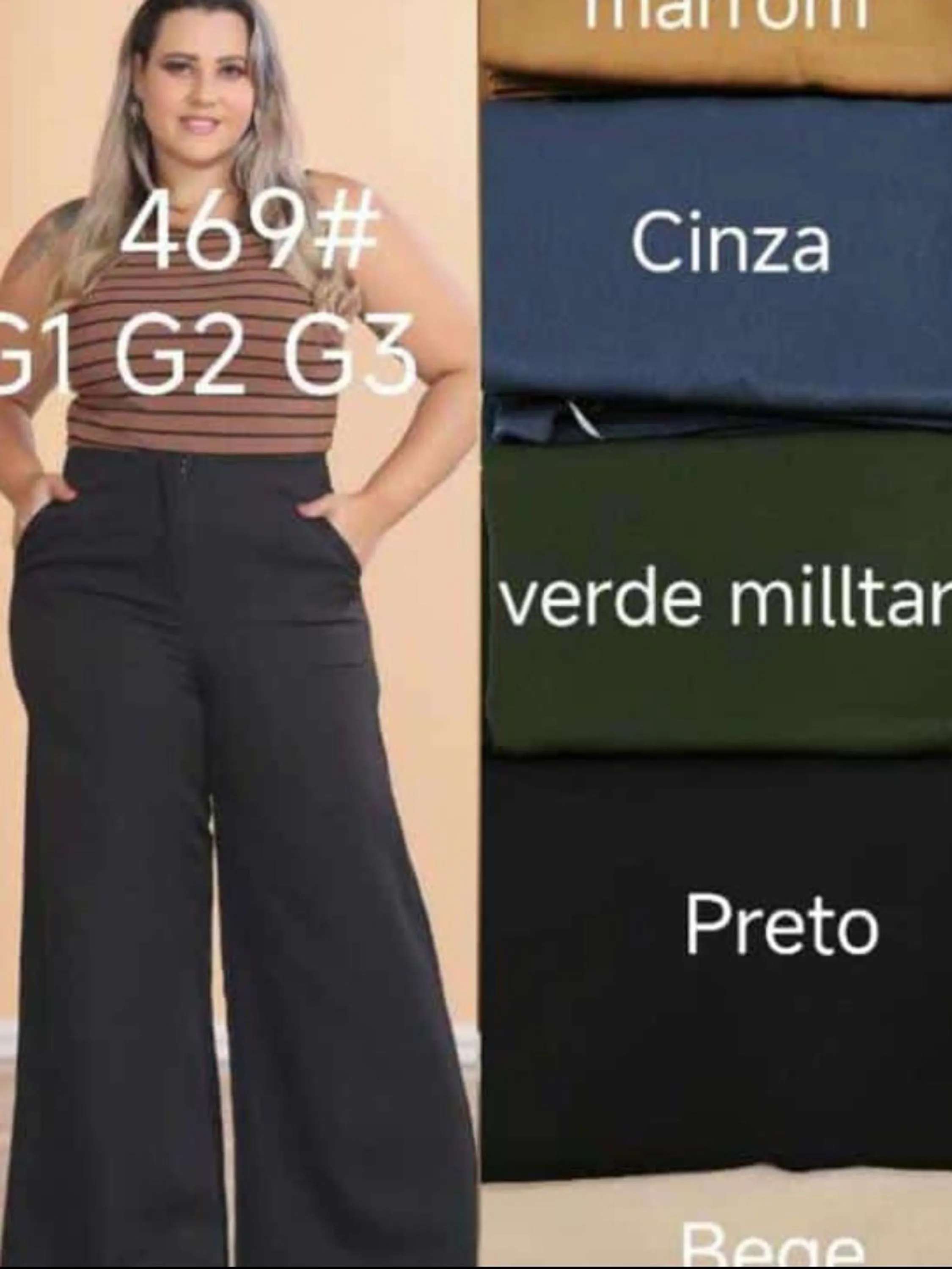 Calça Pantalona Zara Plusize