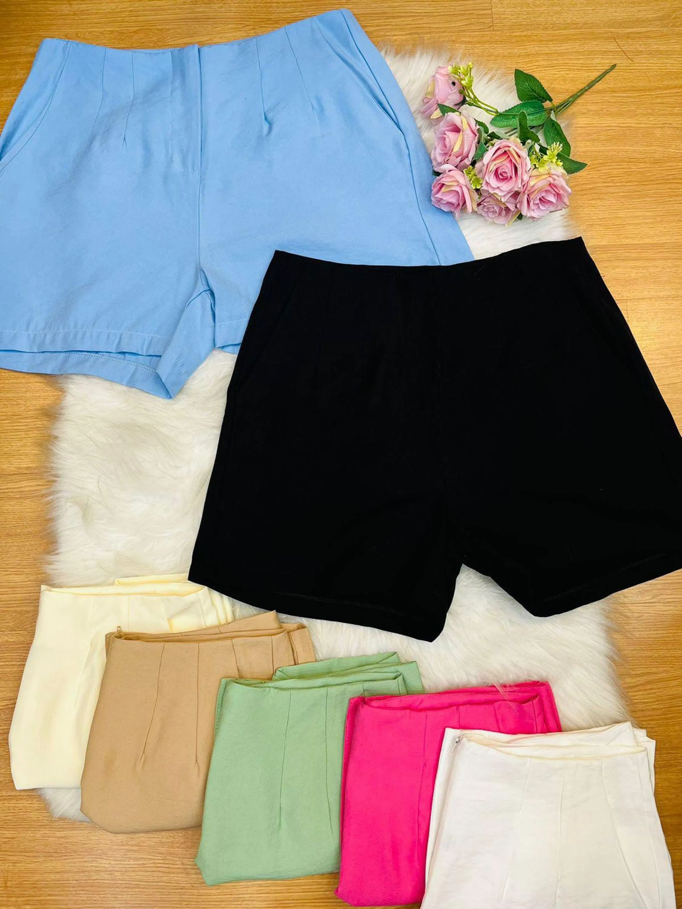 Shorts Zara Alfaiataria Cores do verão