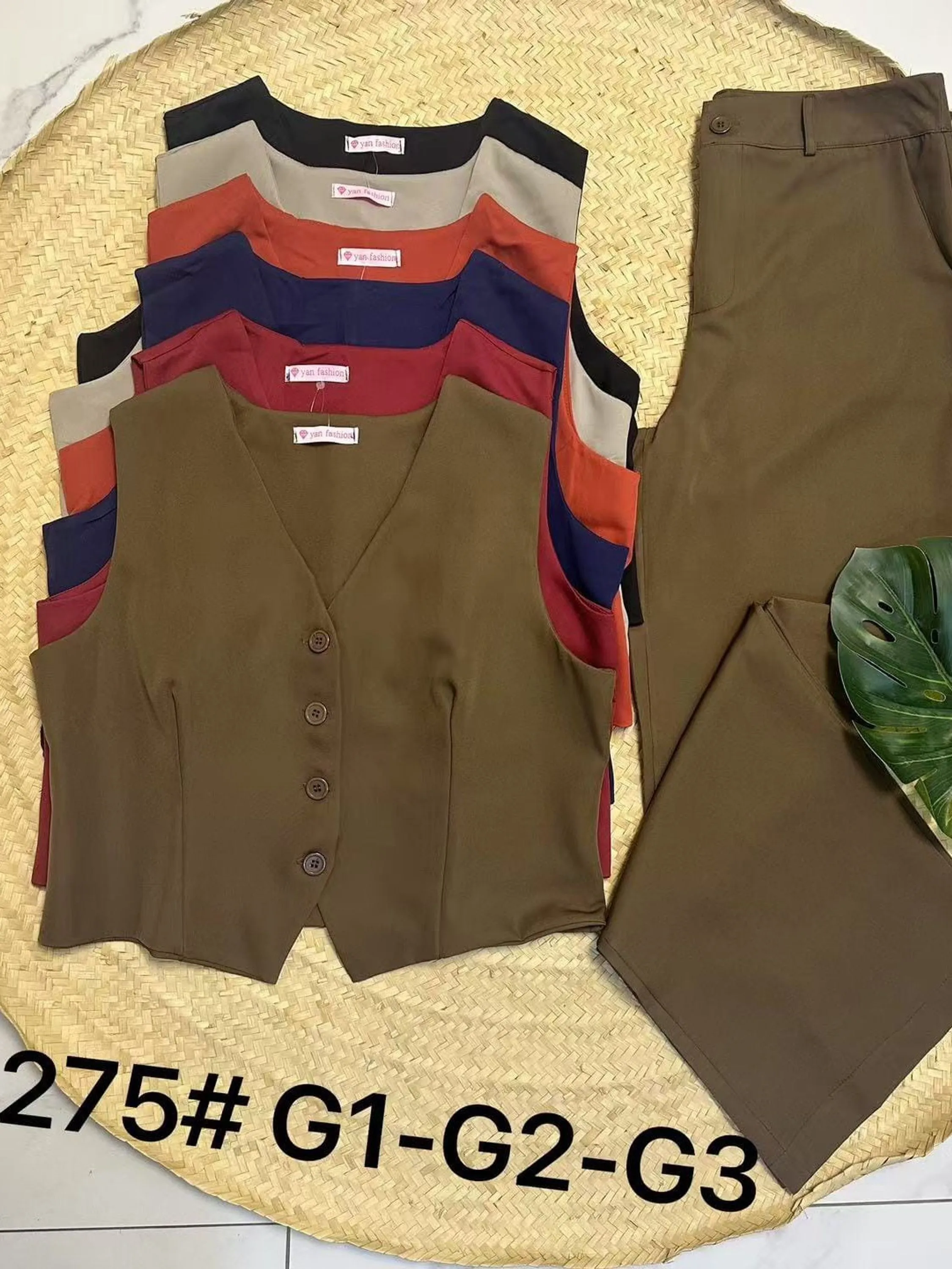 Conjunto Alfaiataria Plusize Calça e Colete