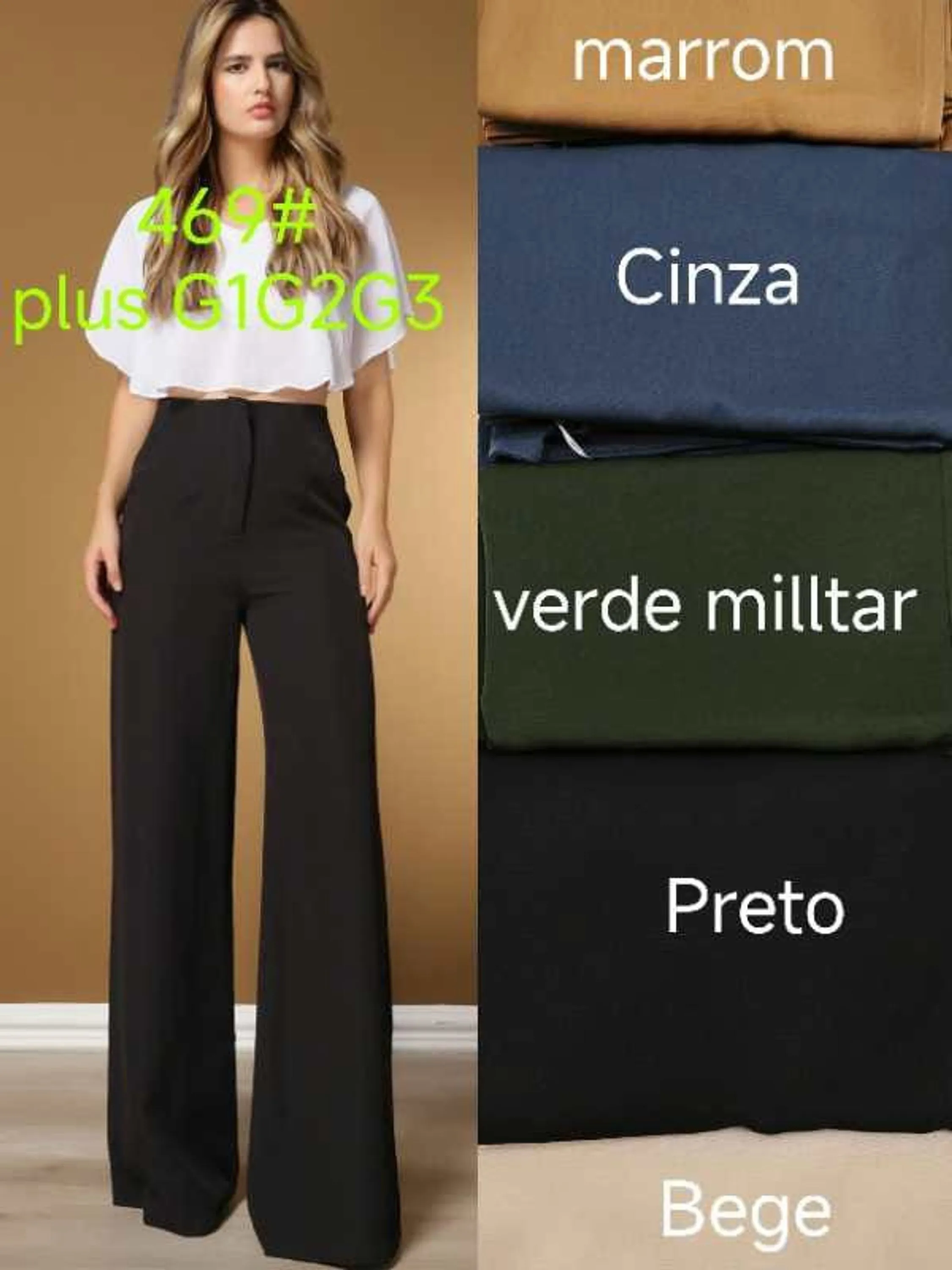 Calça Pantalona Zara alfaiataria