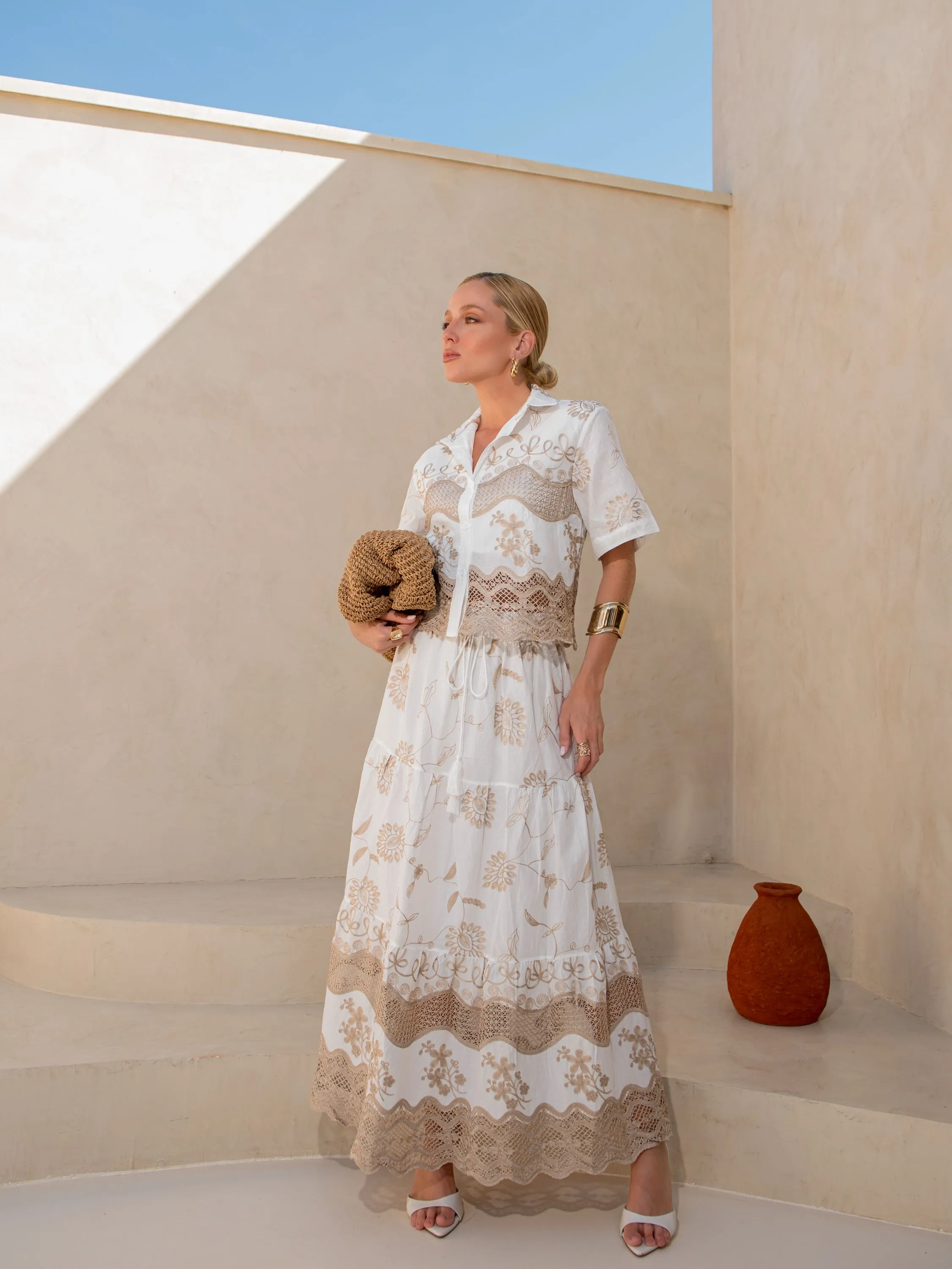 Conjunto com bordado /R1062