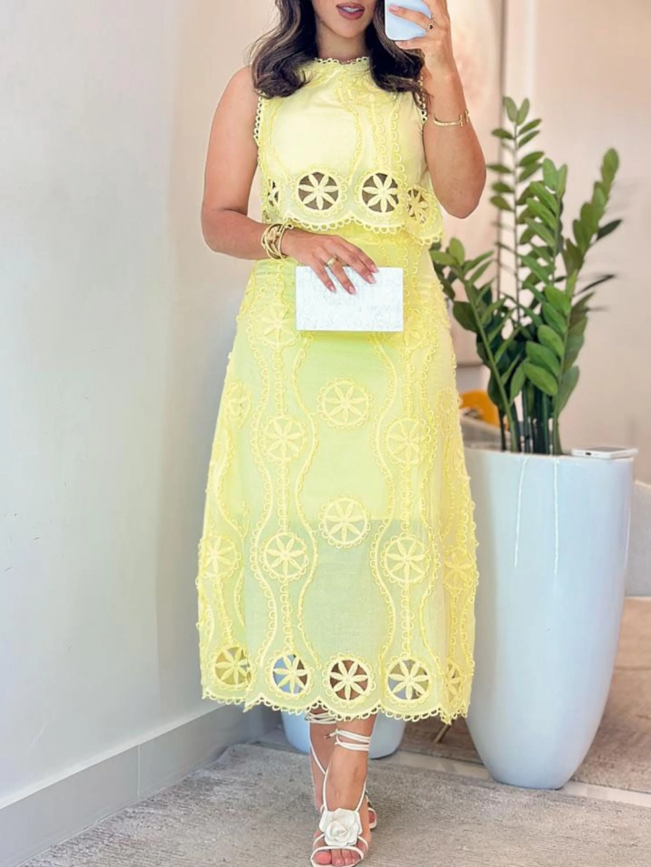 Conjunto com bordado /S2117