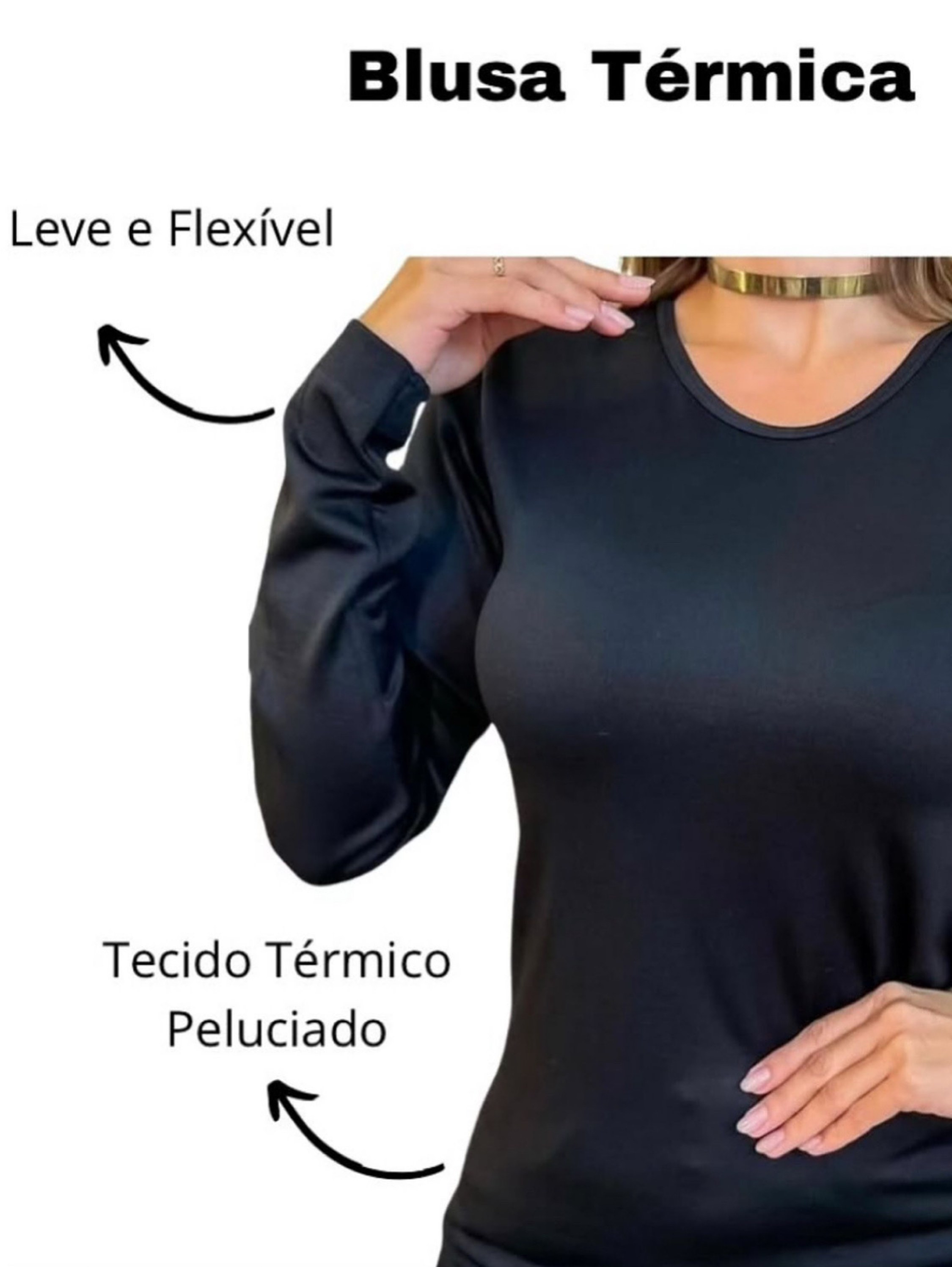 Blusa térmica feminino