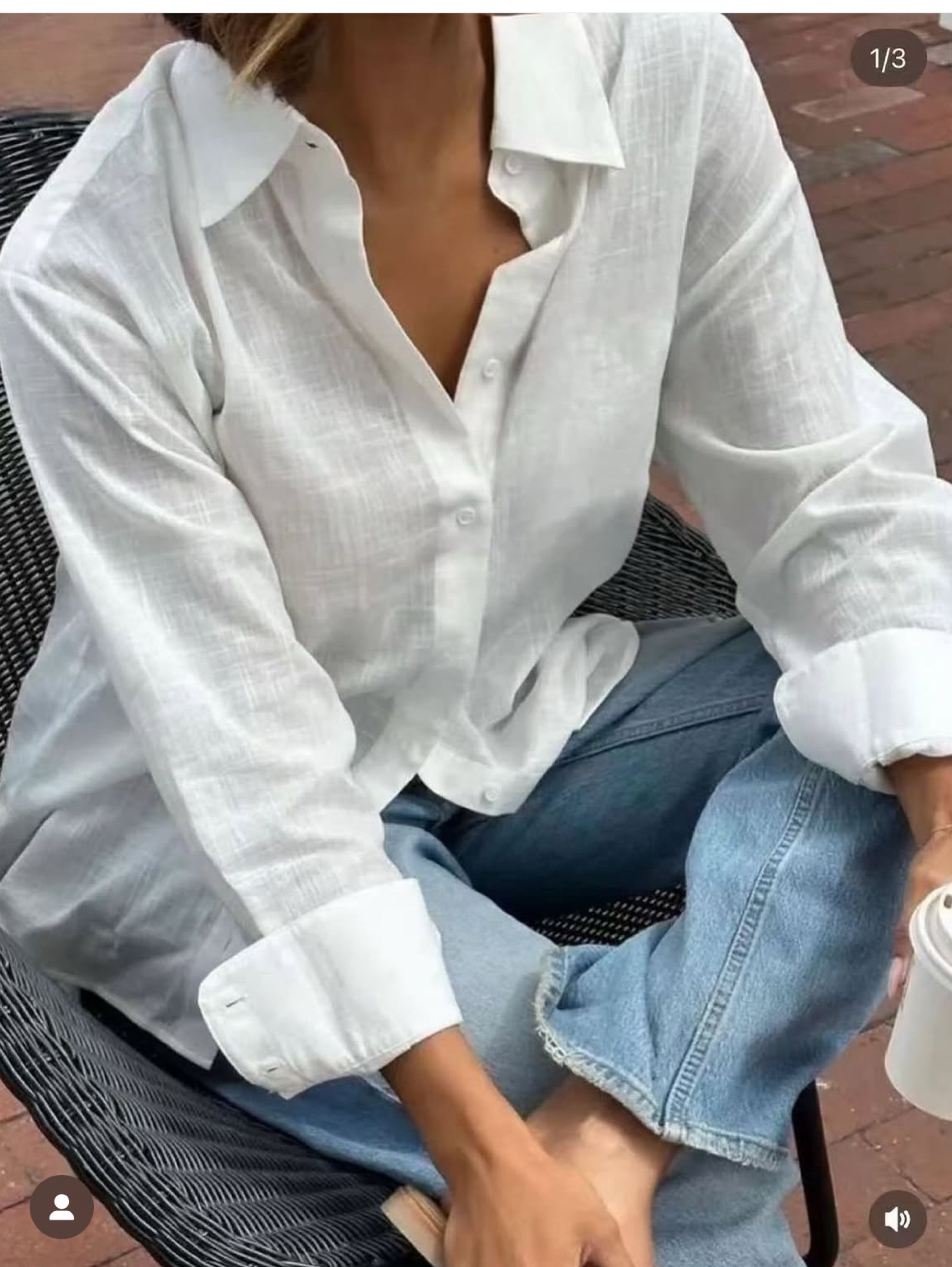 Camisa de linho inportafo