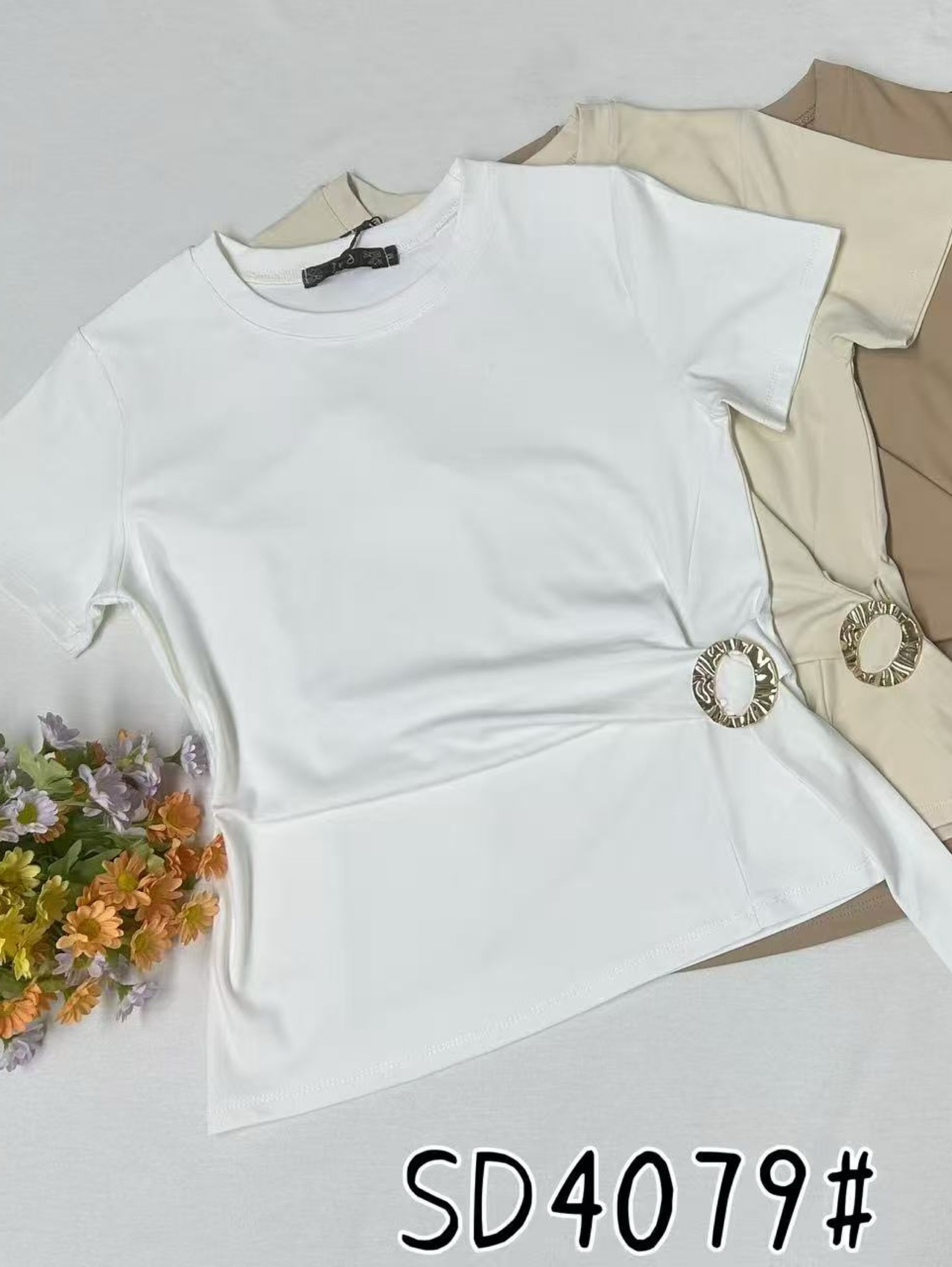 T shirt manga curta tecido poliamida