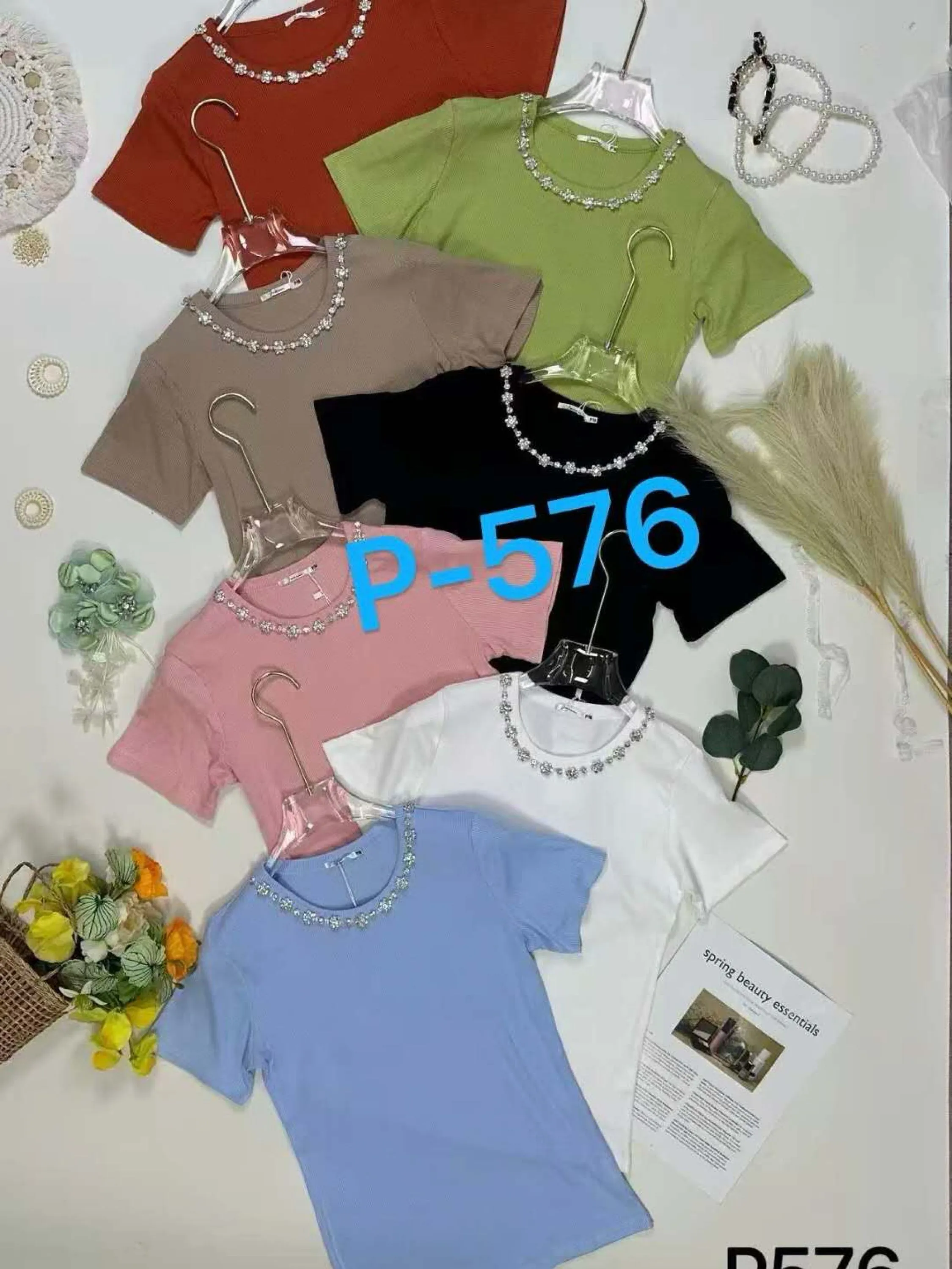 Blusa manga curta canelado