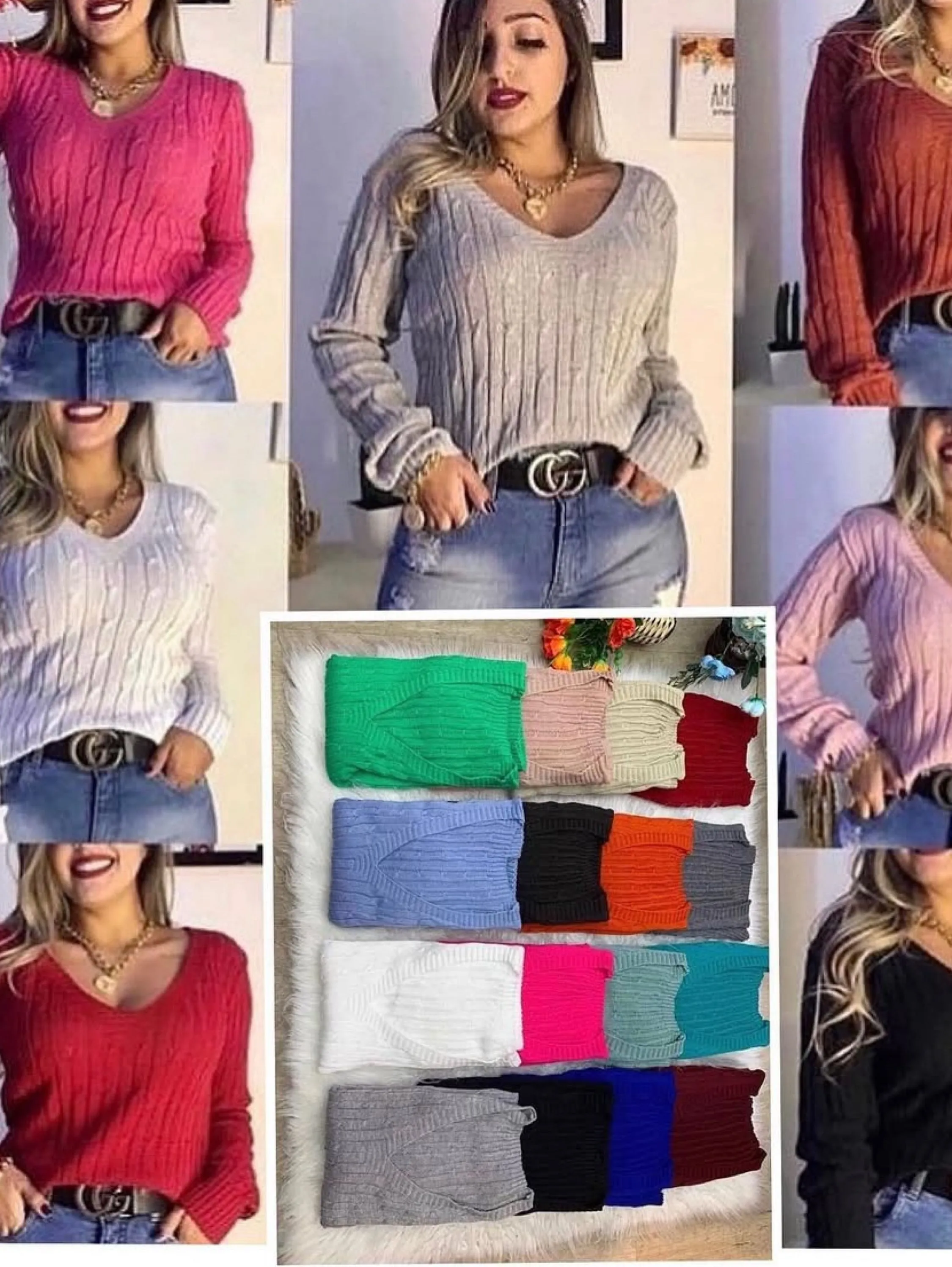 Blusa de tricô