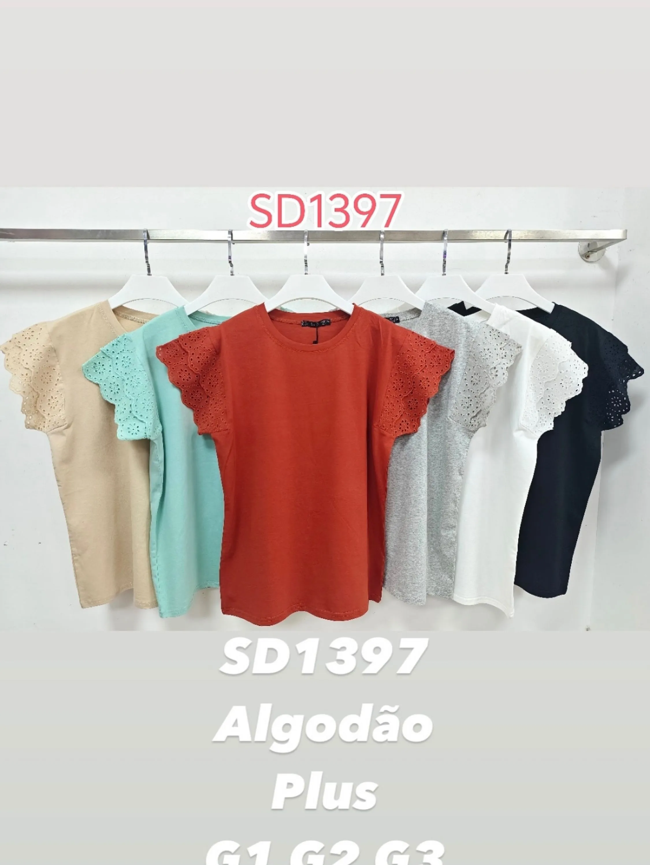 Blusa algodão plus