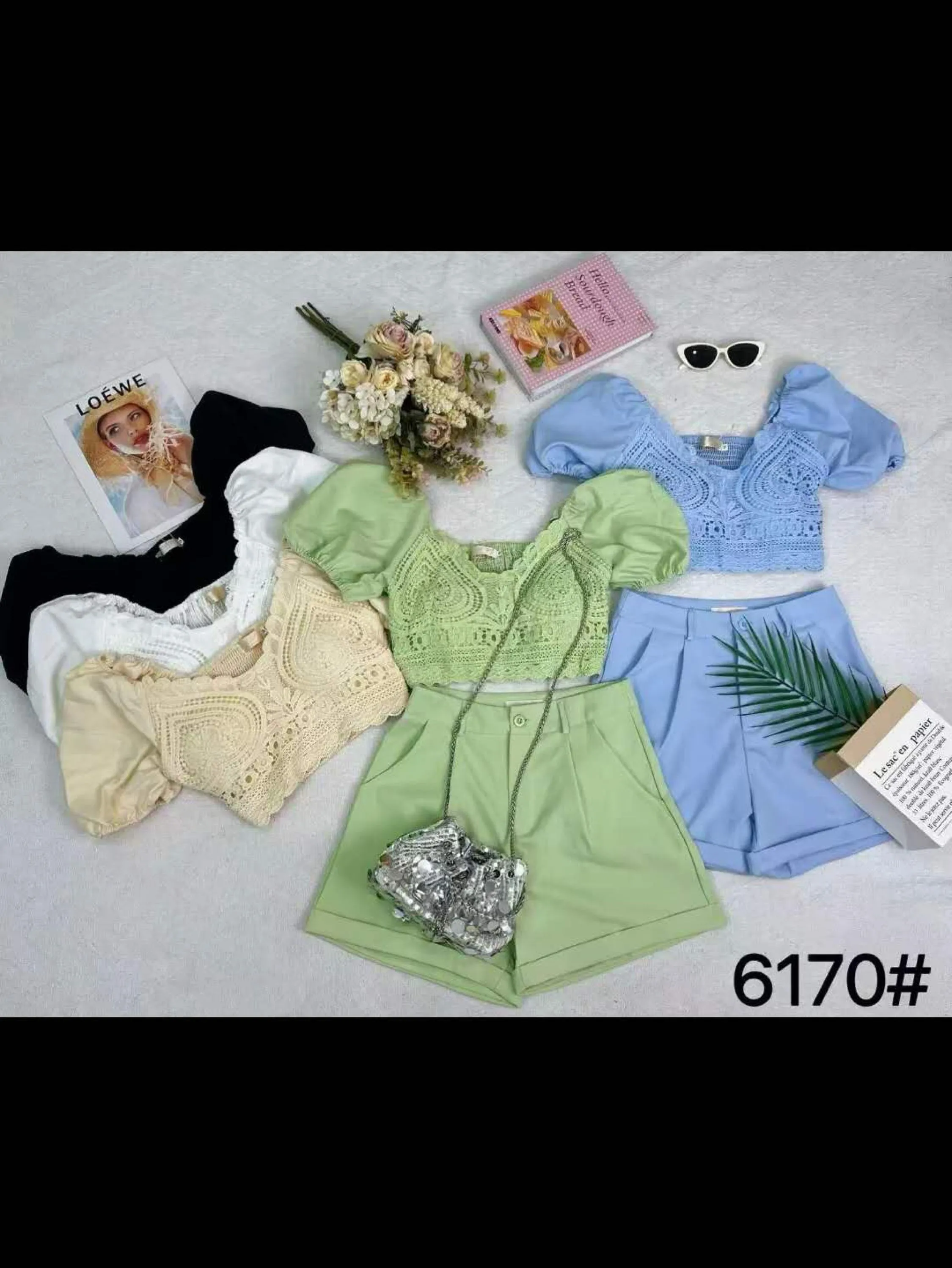 Conjunto cropped com short
