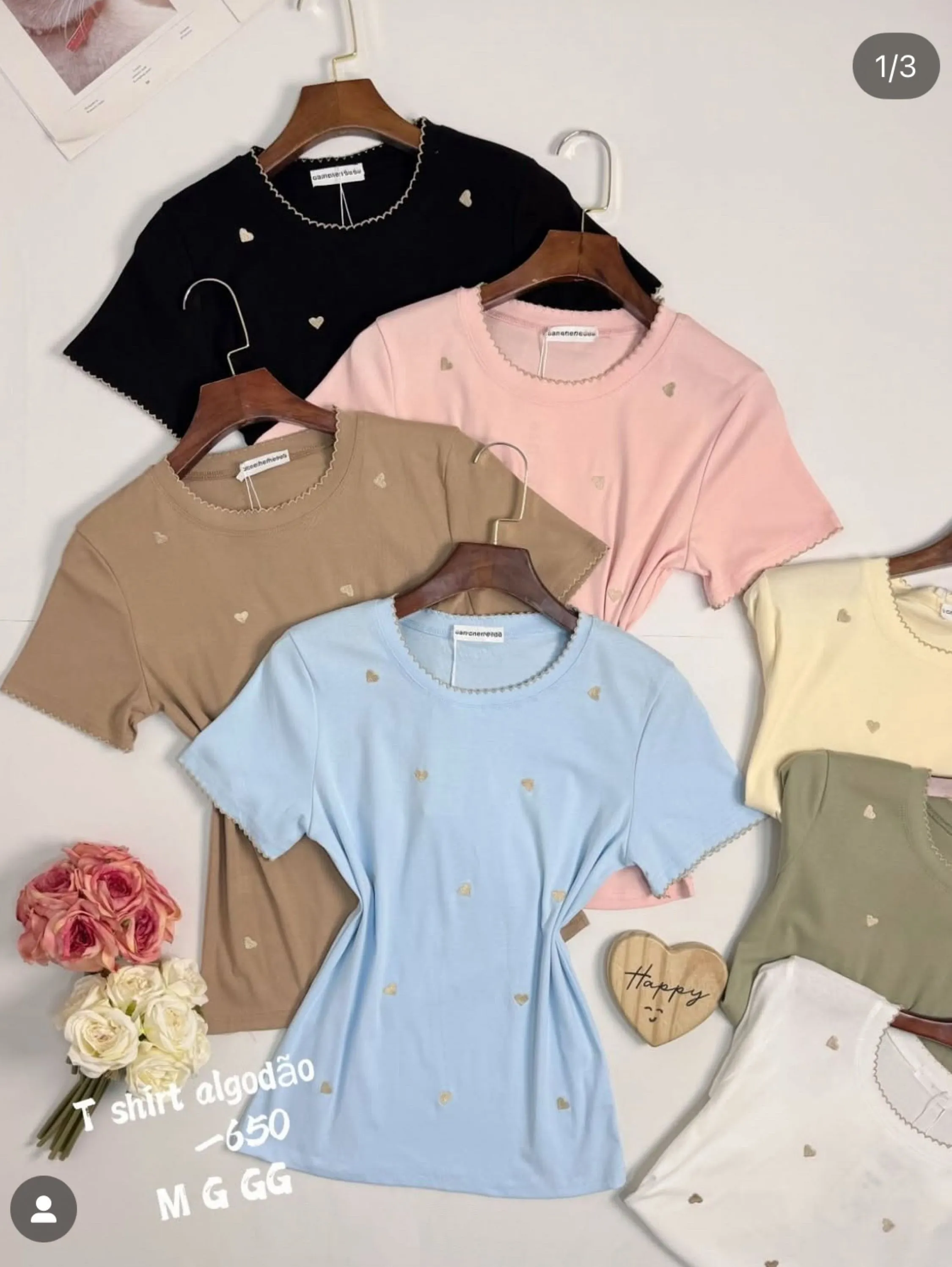 T shirt algodão bordaro