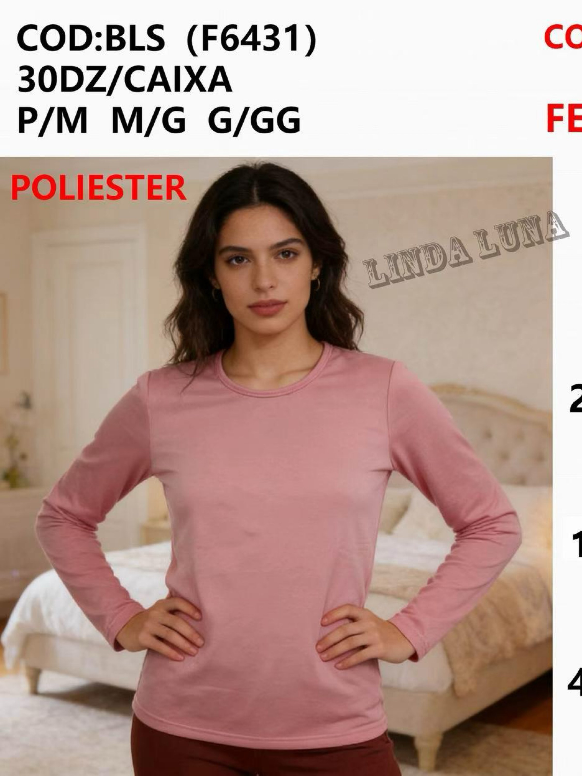 Blusa térmica feminino