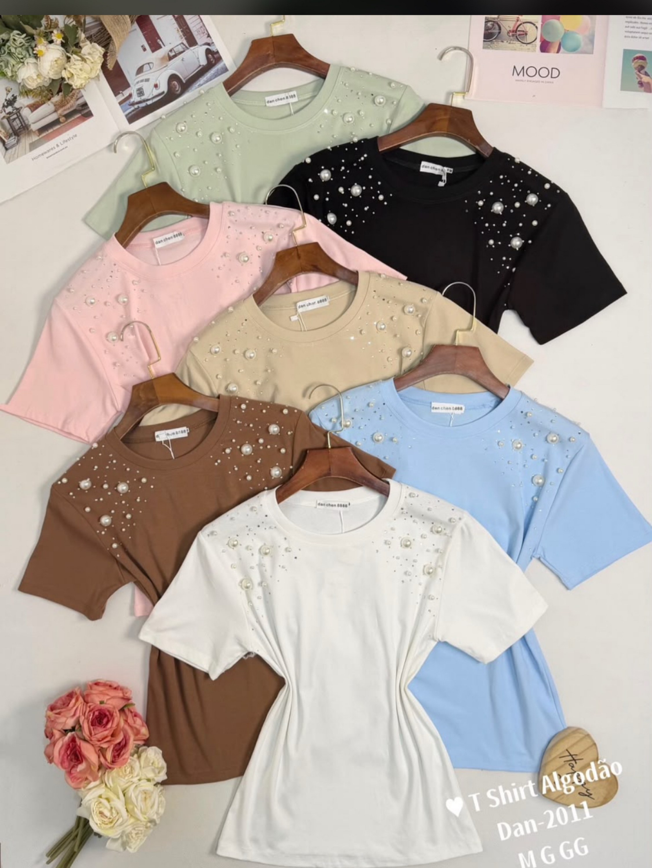 Blusa t shirt manga curta