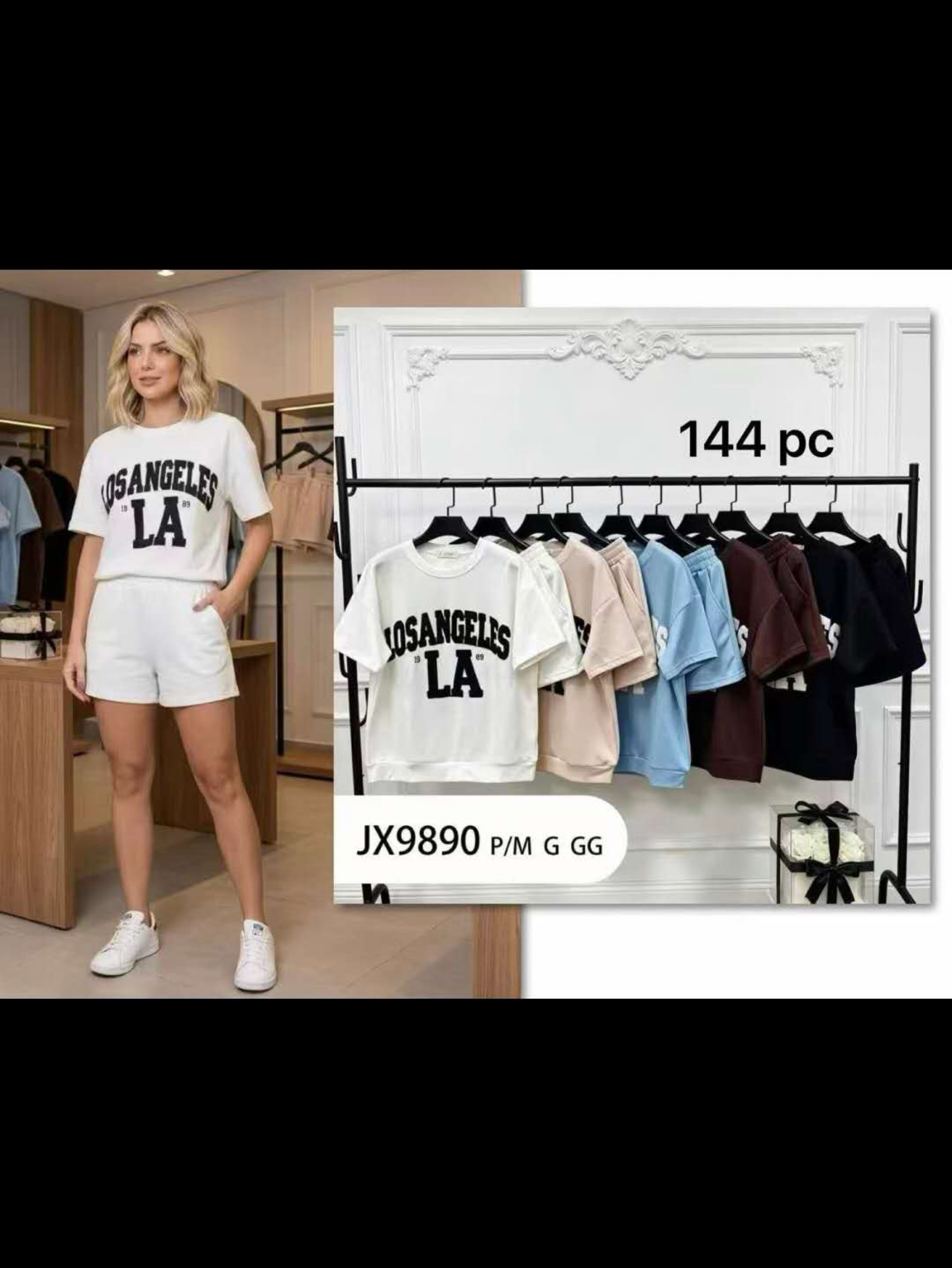 Conjunto de malhar algodão moletinho