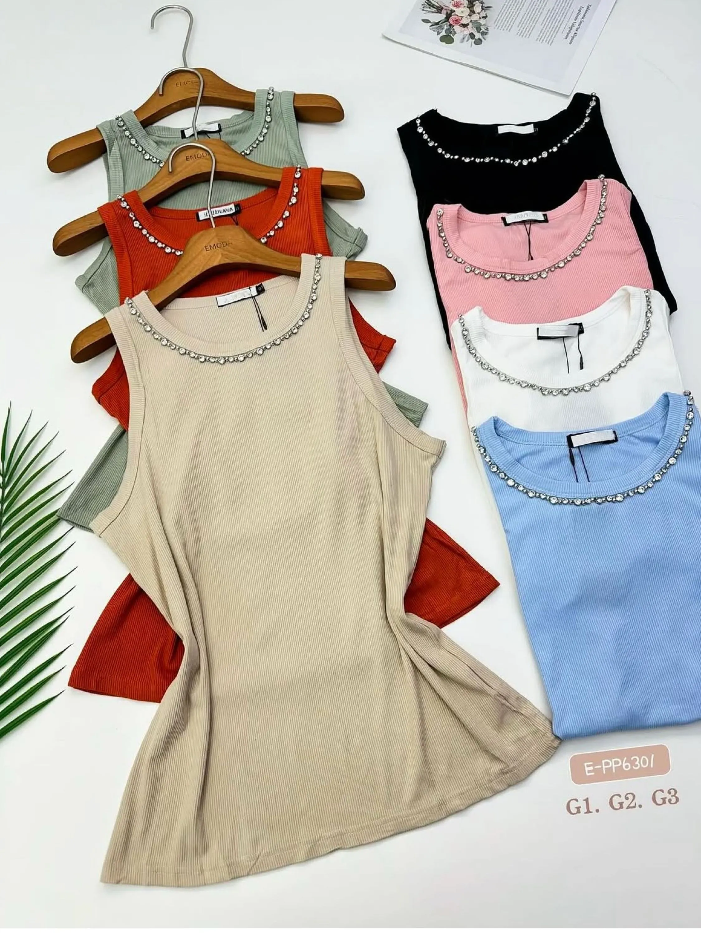 Regata plus size algodão canelado