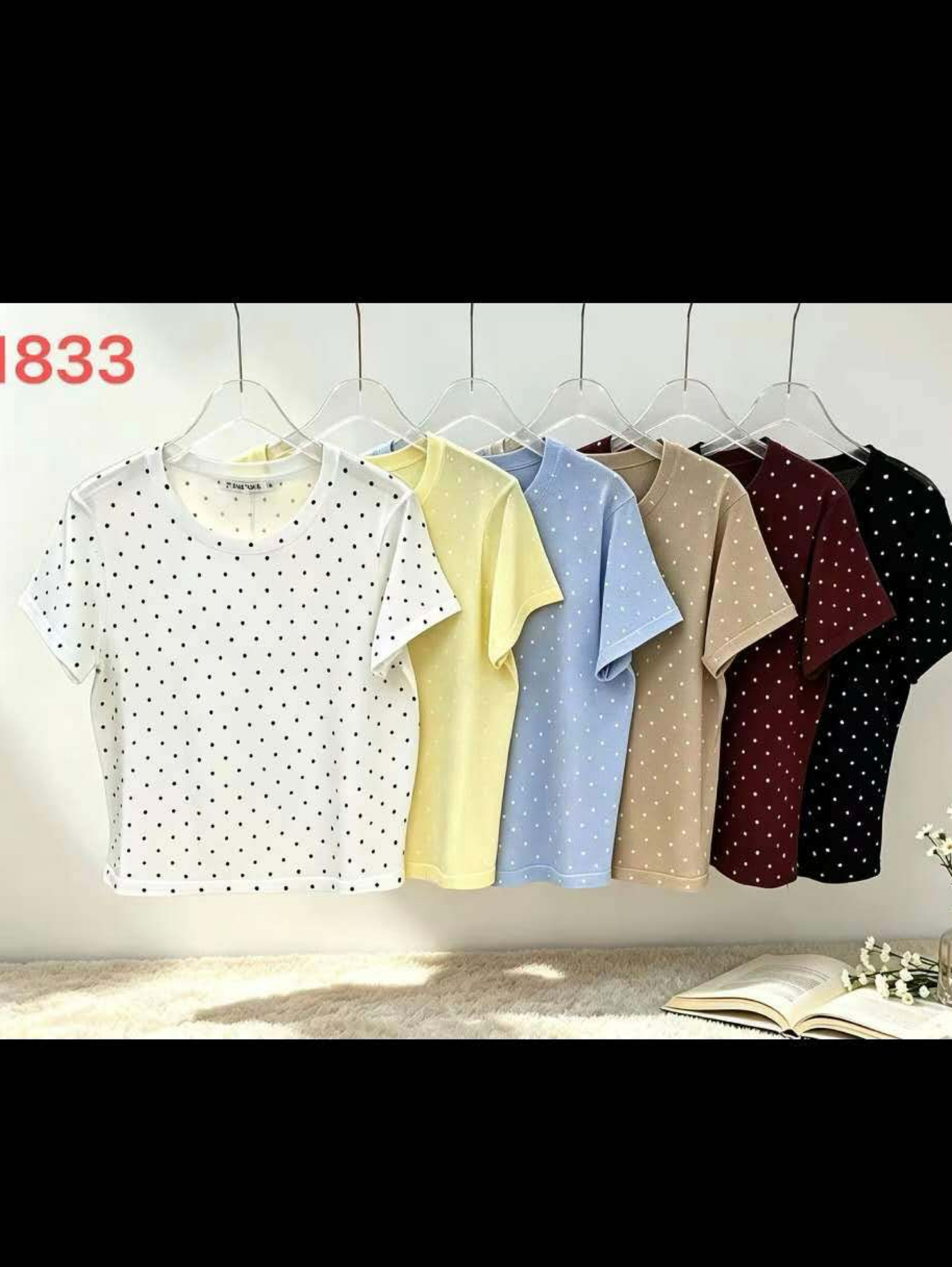 Blusa modal de bolinha fresquinha