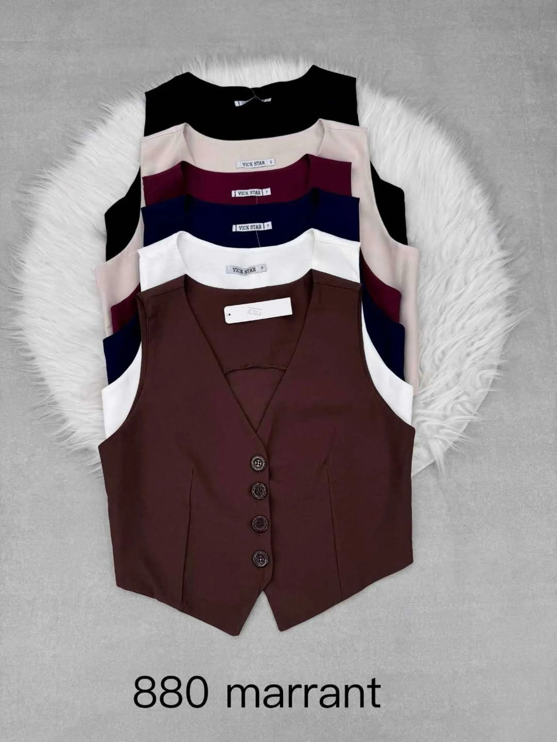 Colete feminino marrante