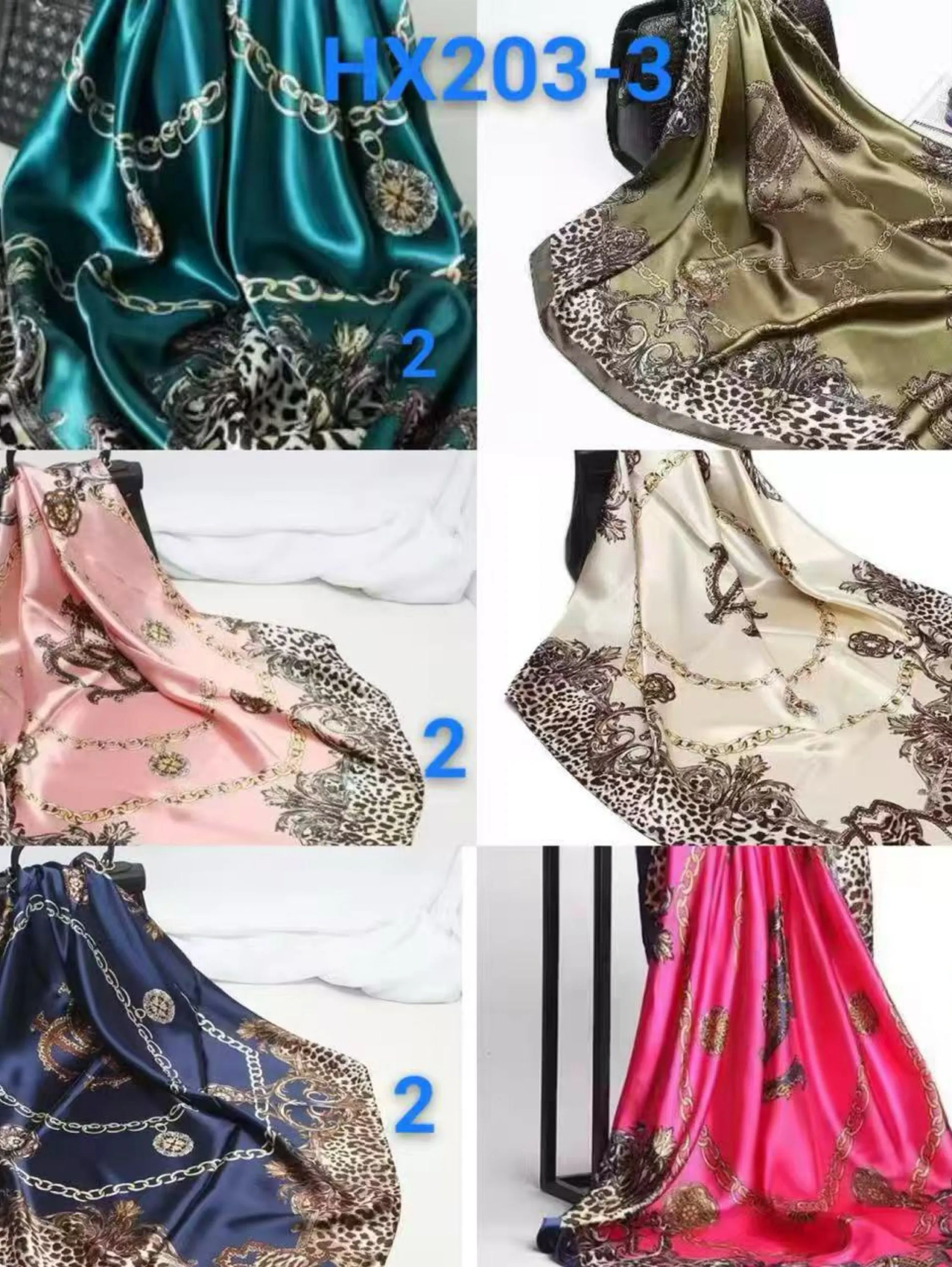 Lenço cetim feminino