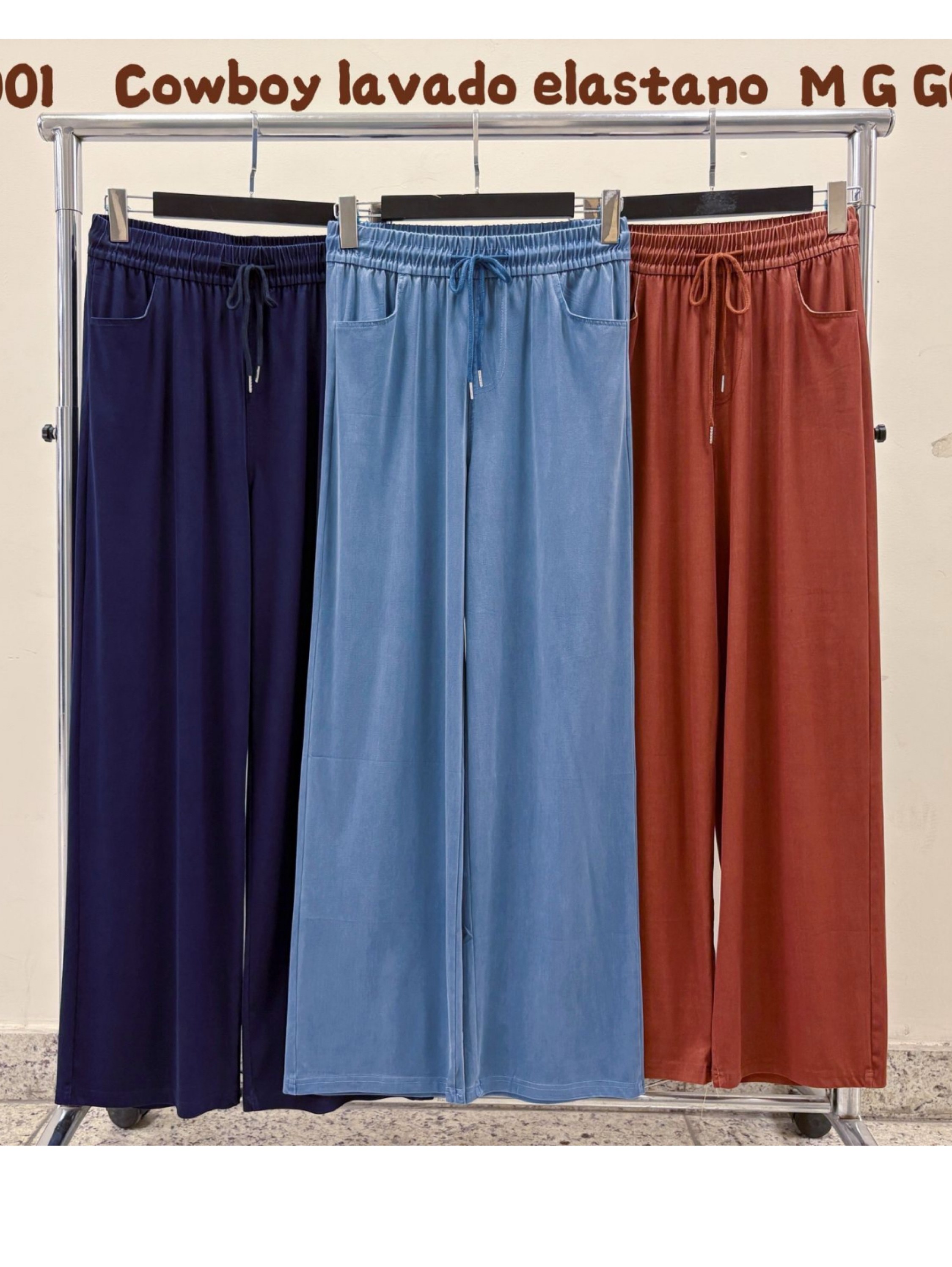 Calça jeans lavado importado