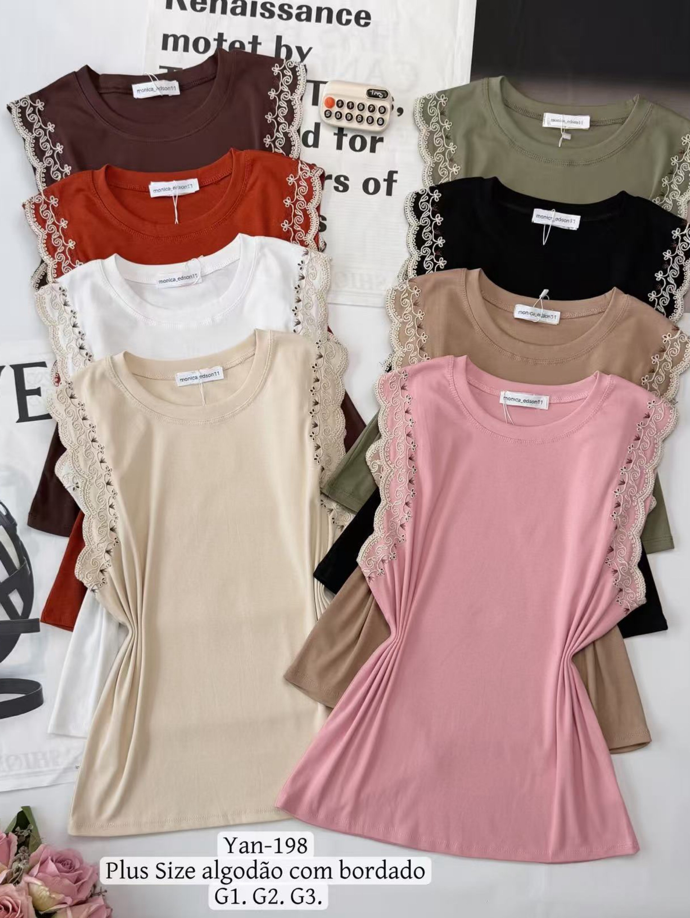 Regata plus size algodão