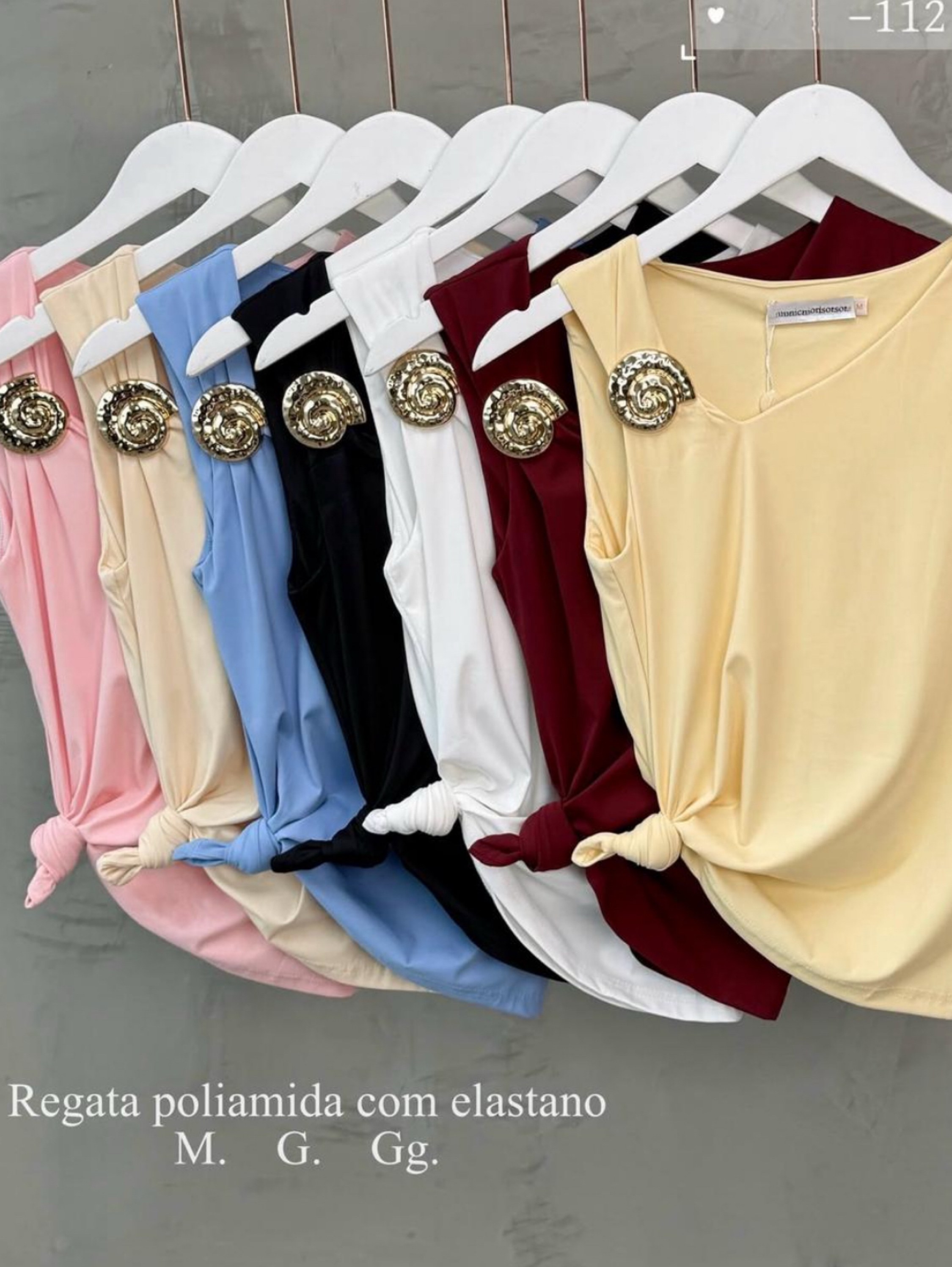 Regata algodão feminino