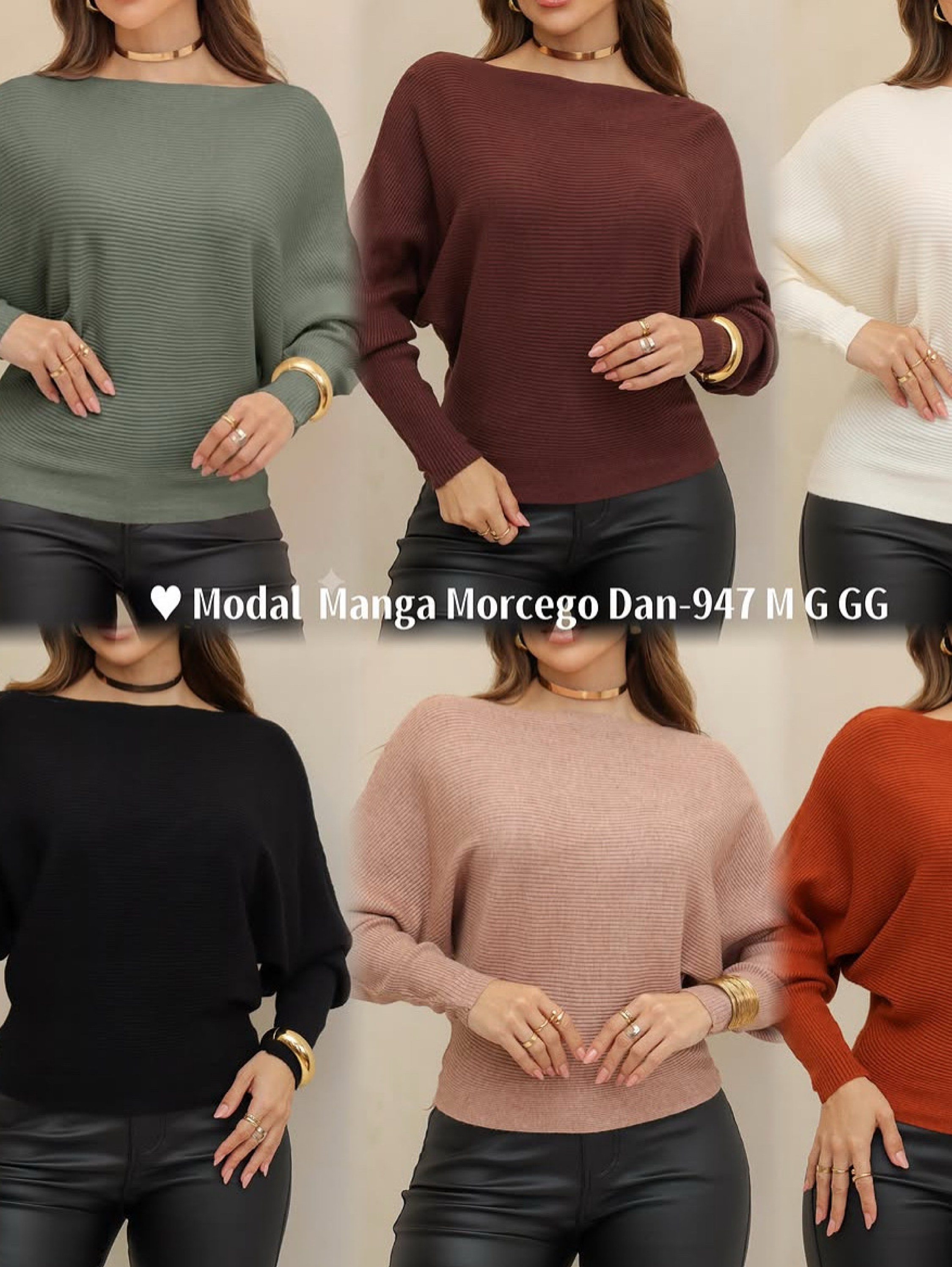 Blusa modal manga morcego