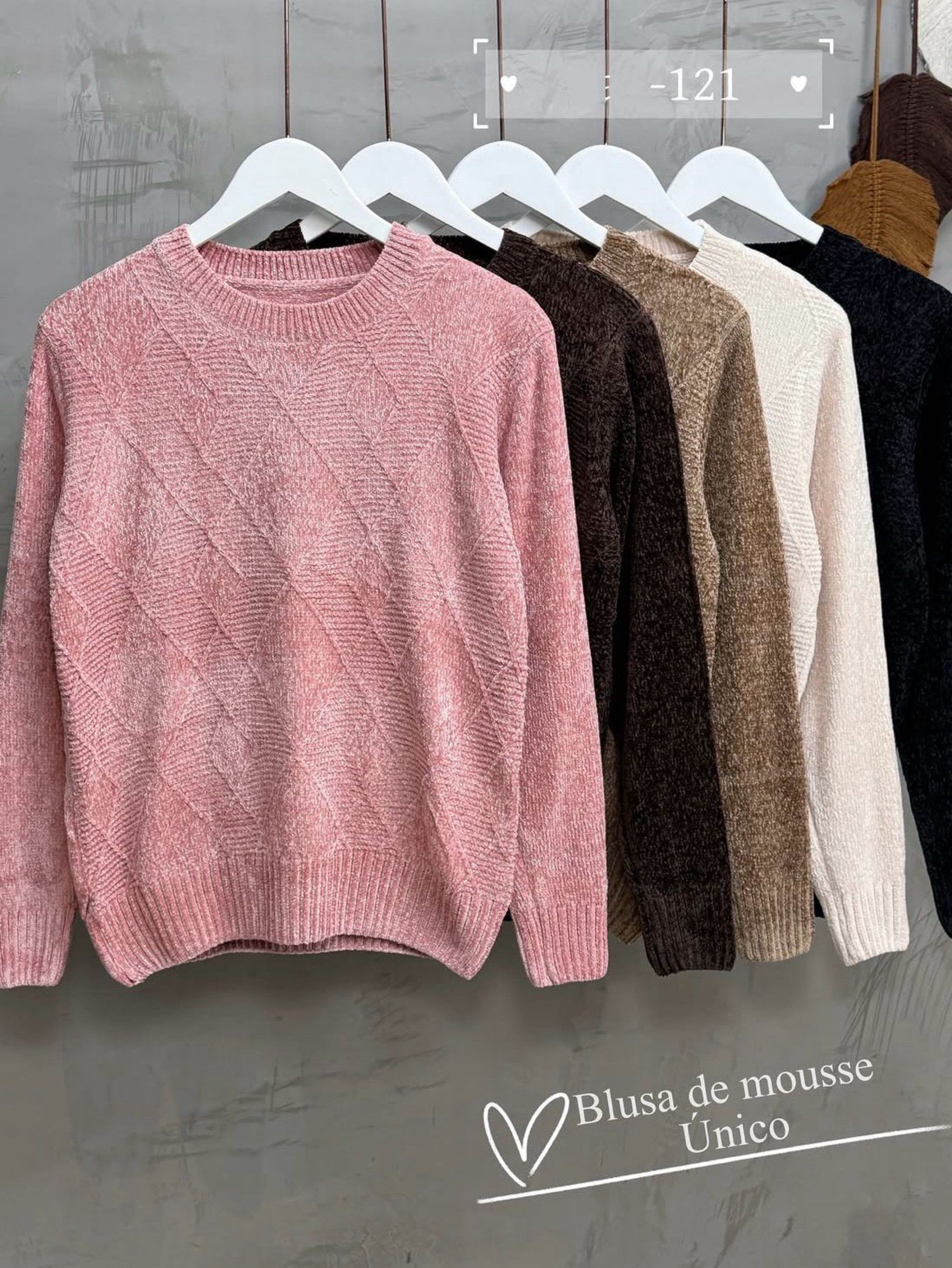 Blusa de chenille grosso