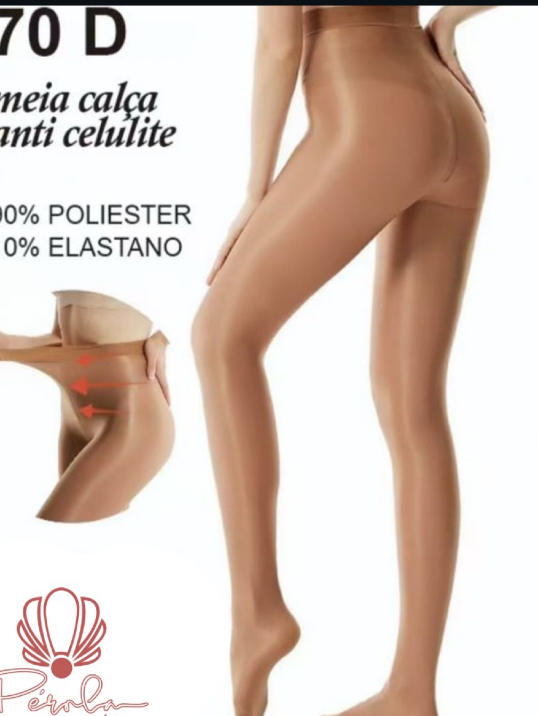Meia calça anti celulite fio 70