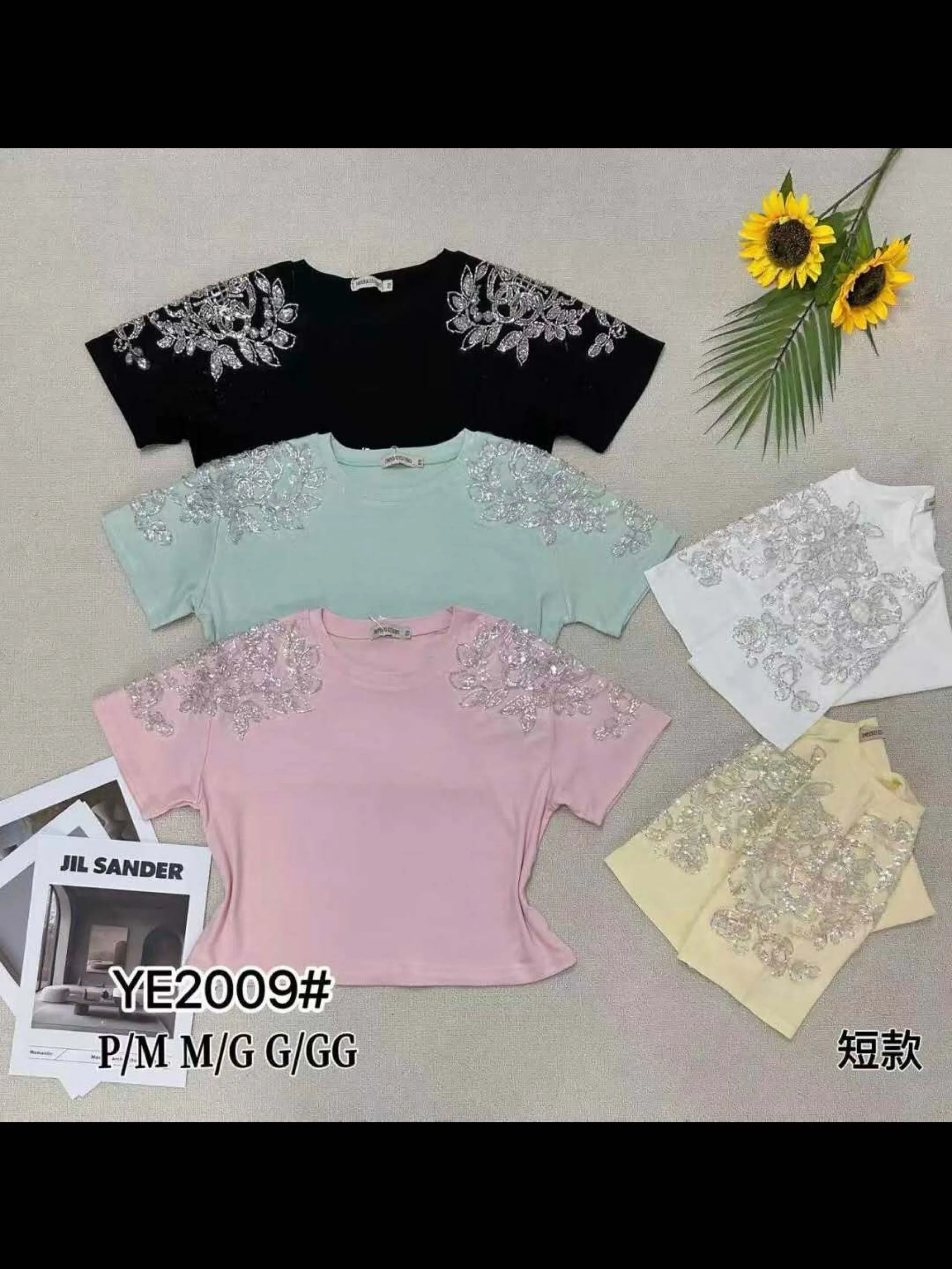 T shirt cropped algodao